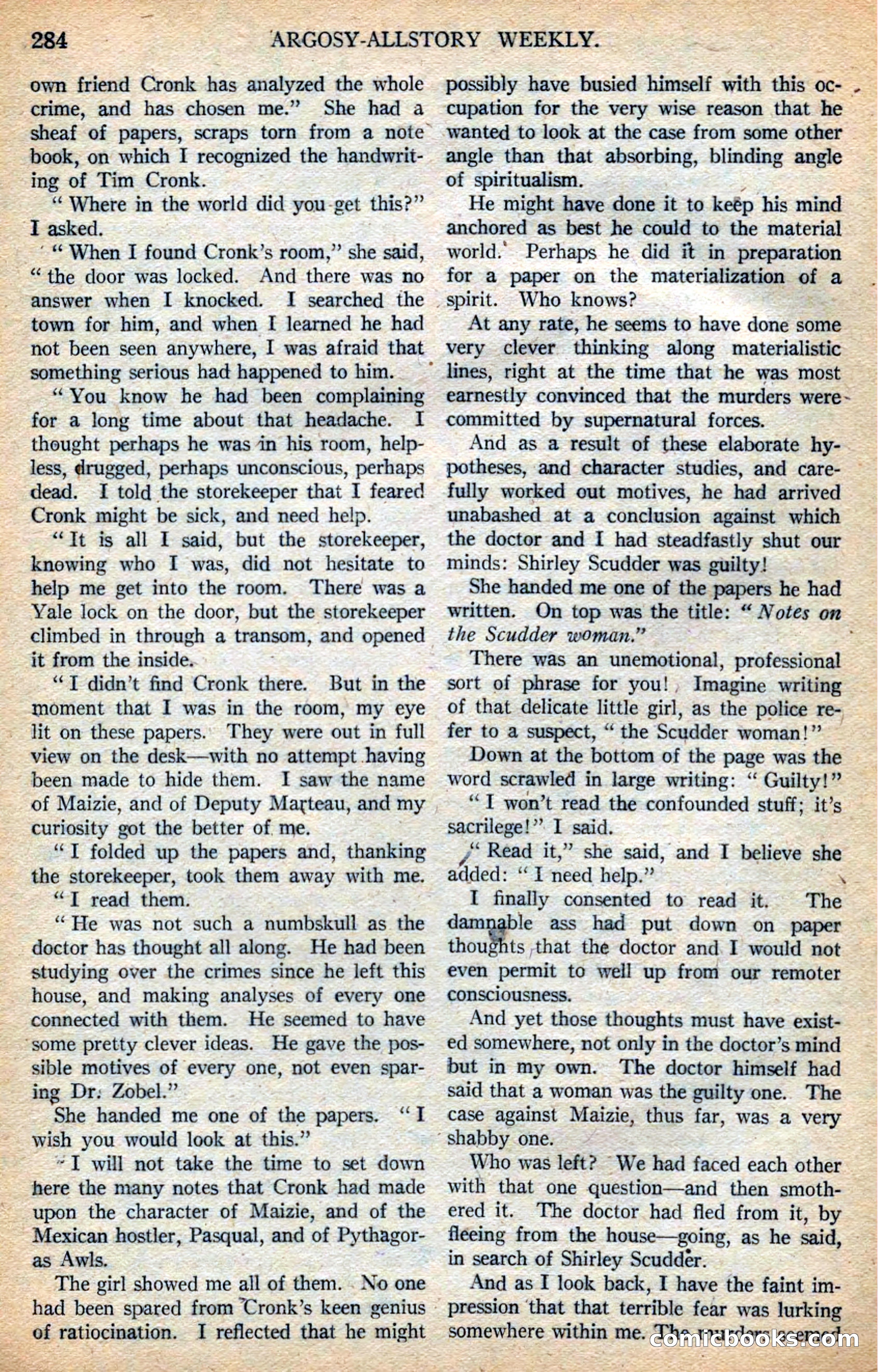 Argosy All-Story Weekly — page 130 of 168