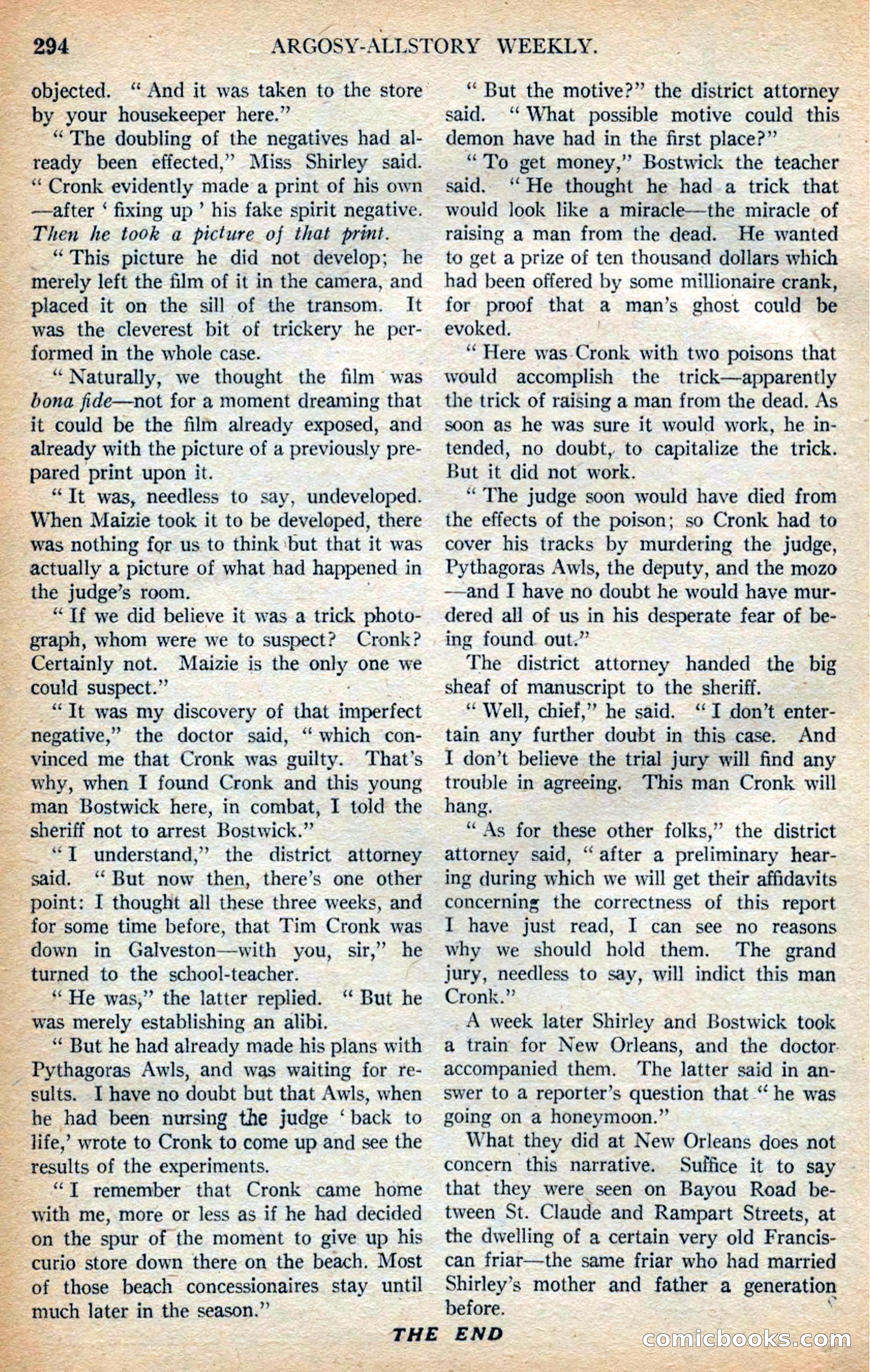 Argosy All-Story Weekly — page 140 of 168