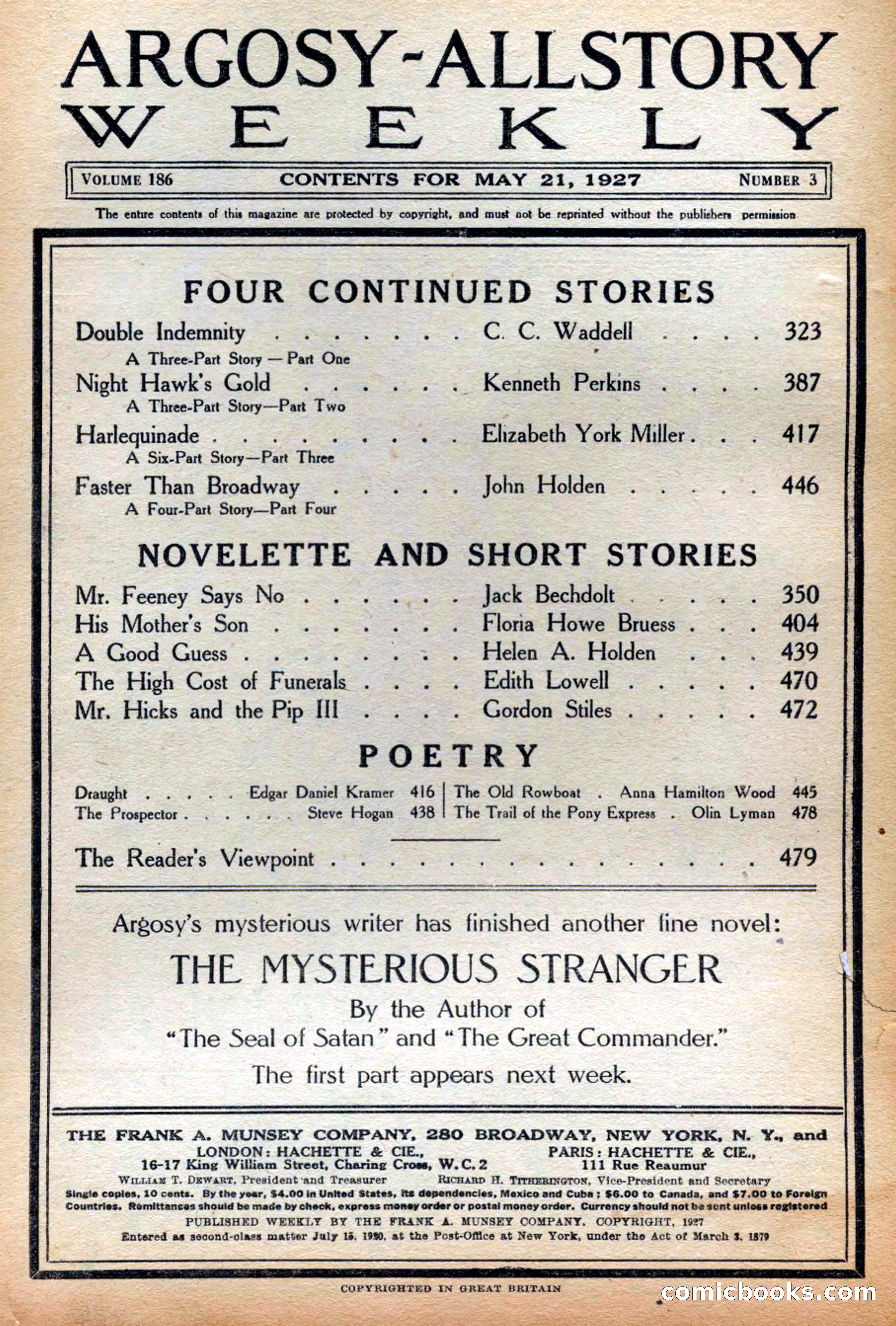 Argosy All-Story Weekly — page 4 of 164