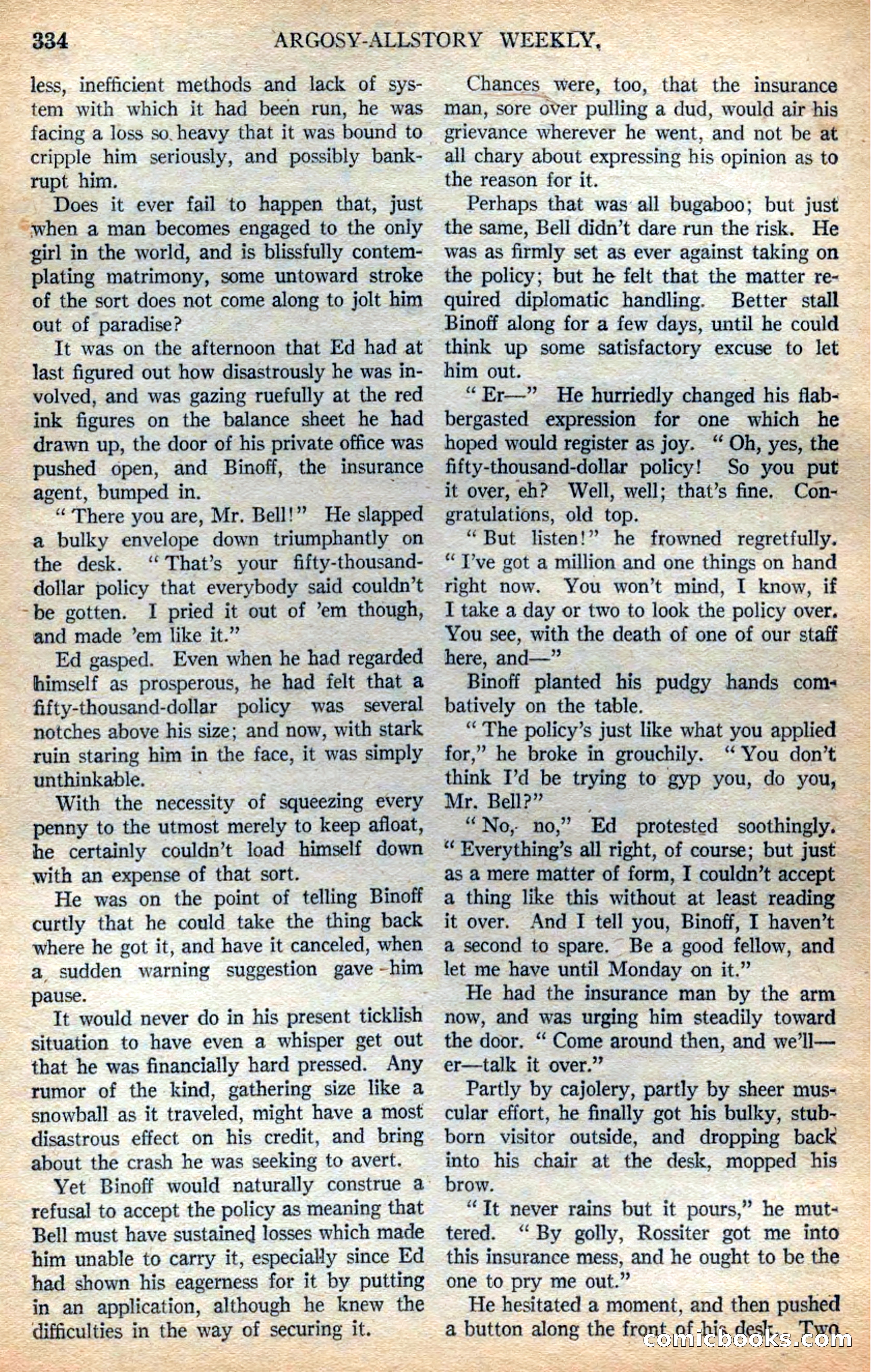 Argosy All-Story Weekly — page 16 of 164