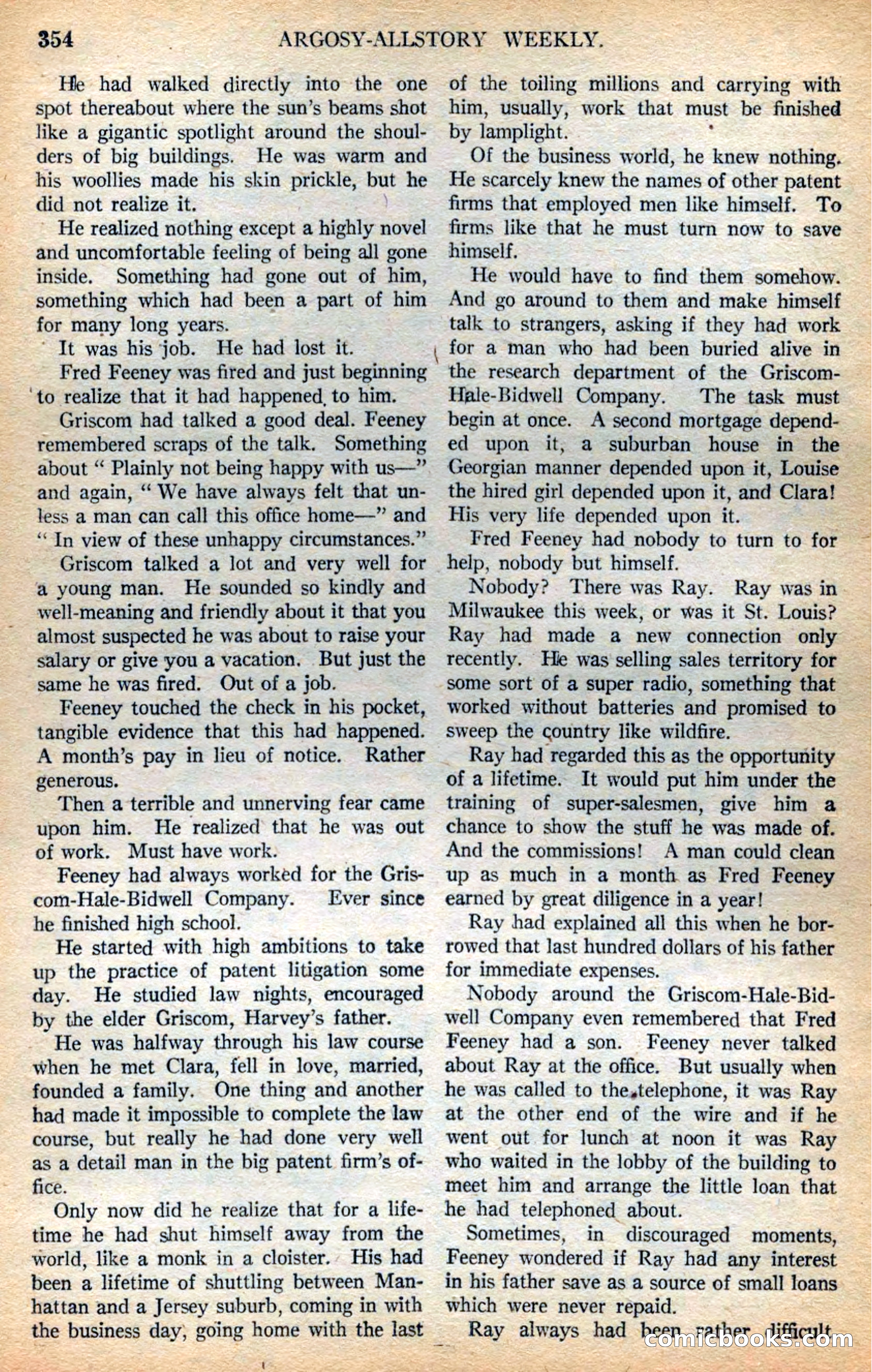 Argosy All-Story Weekly — page 36 of 164