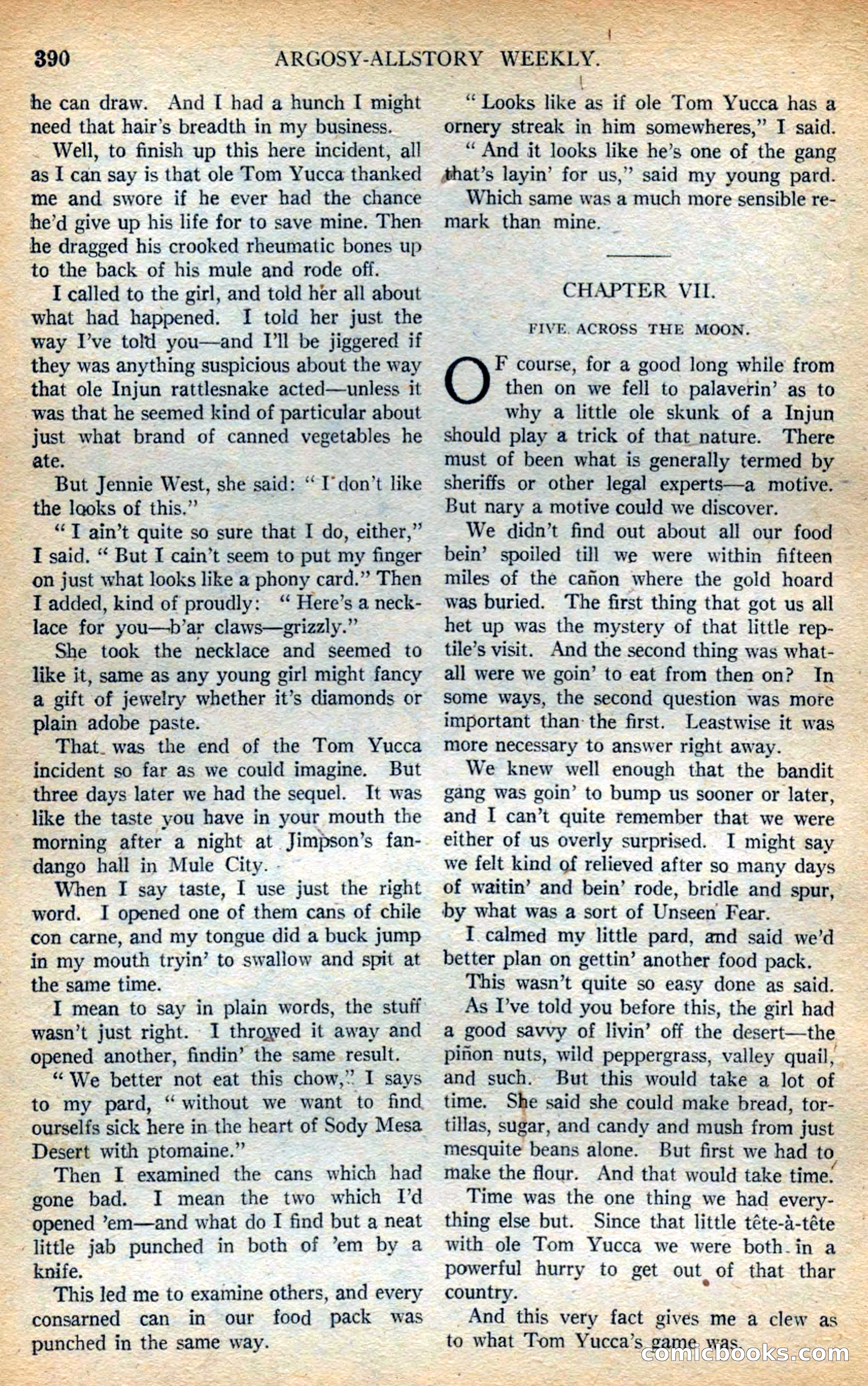 Argosy All-Story Weekly — page 72 of 164