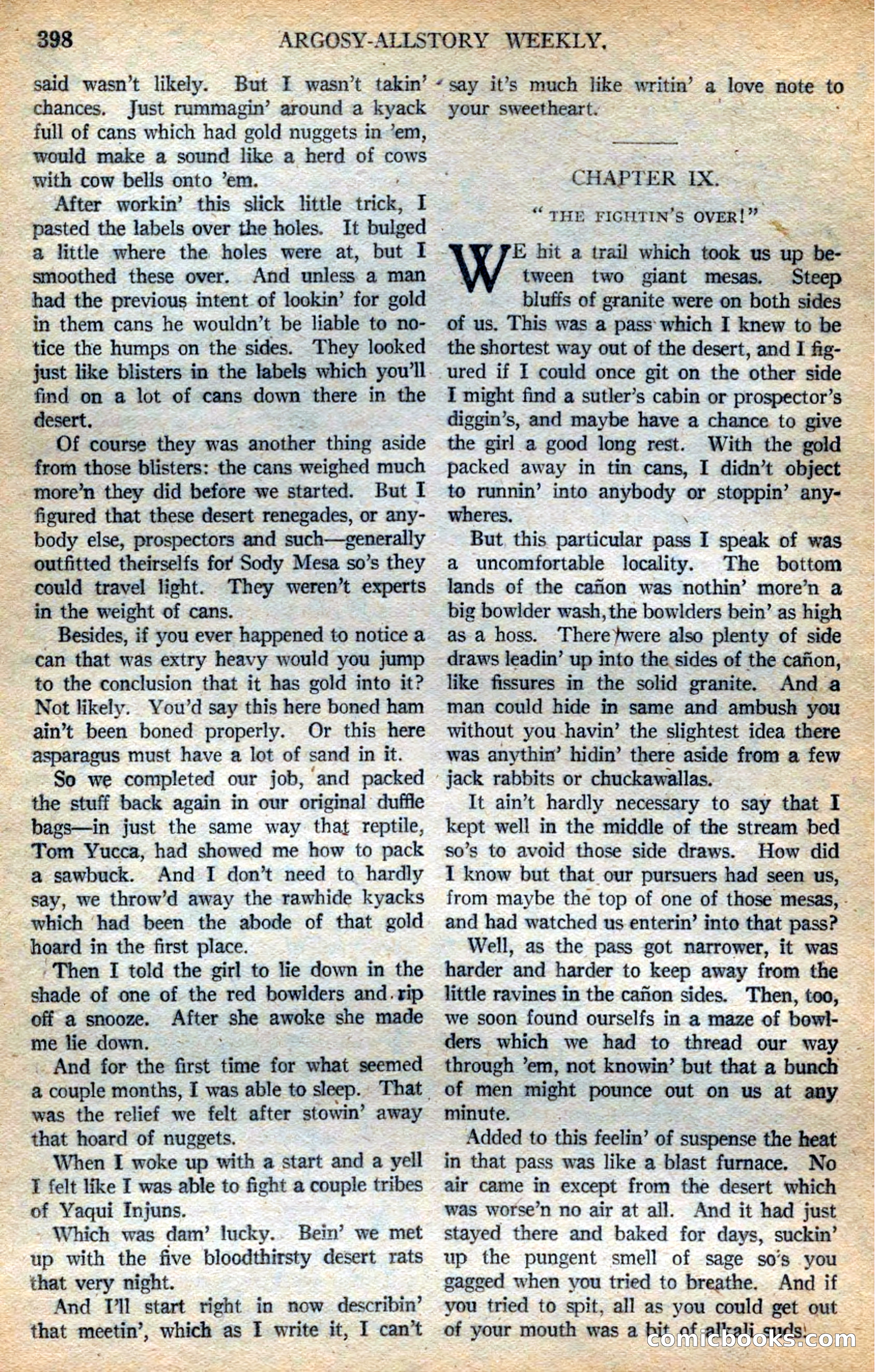 Argosy All-Story Weekly — page 80 of 164