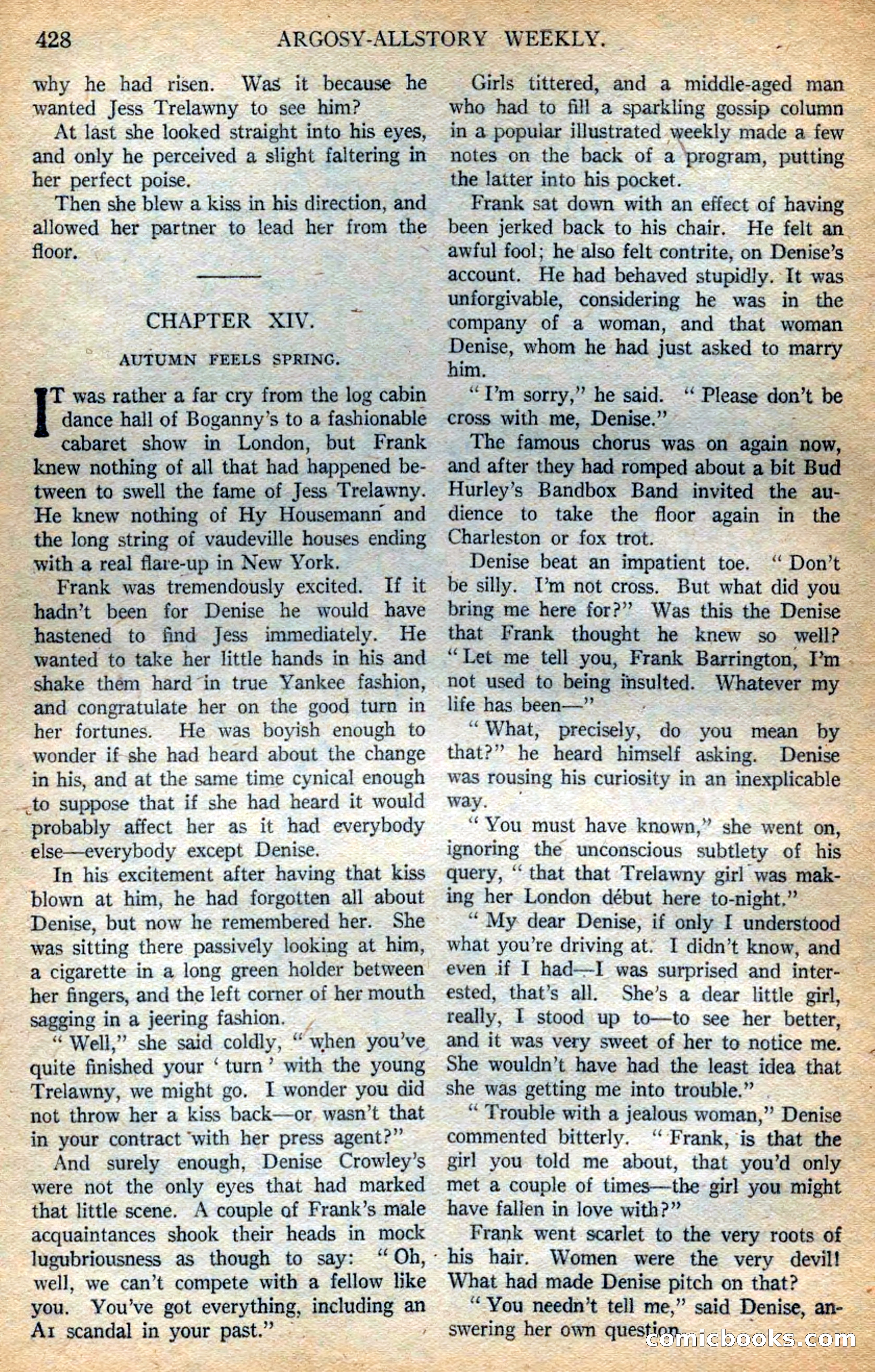 Argosy All-Story Weekly — page 110 of 164