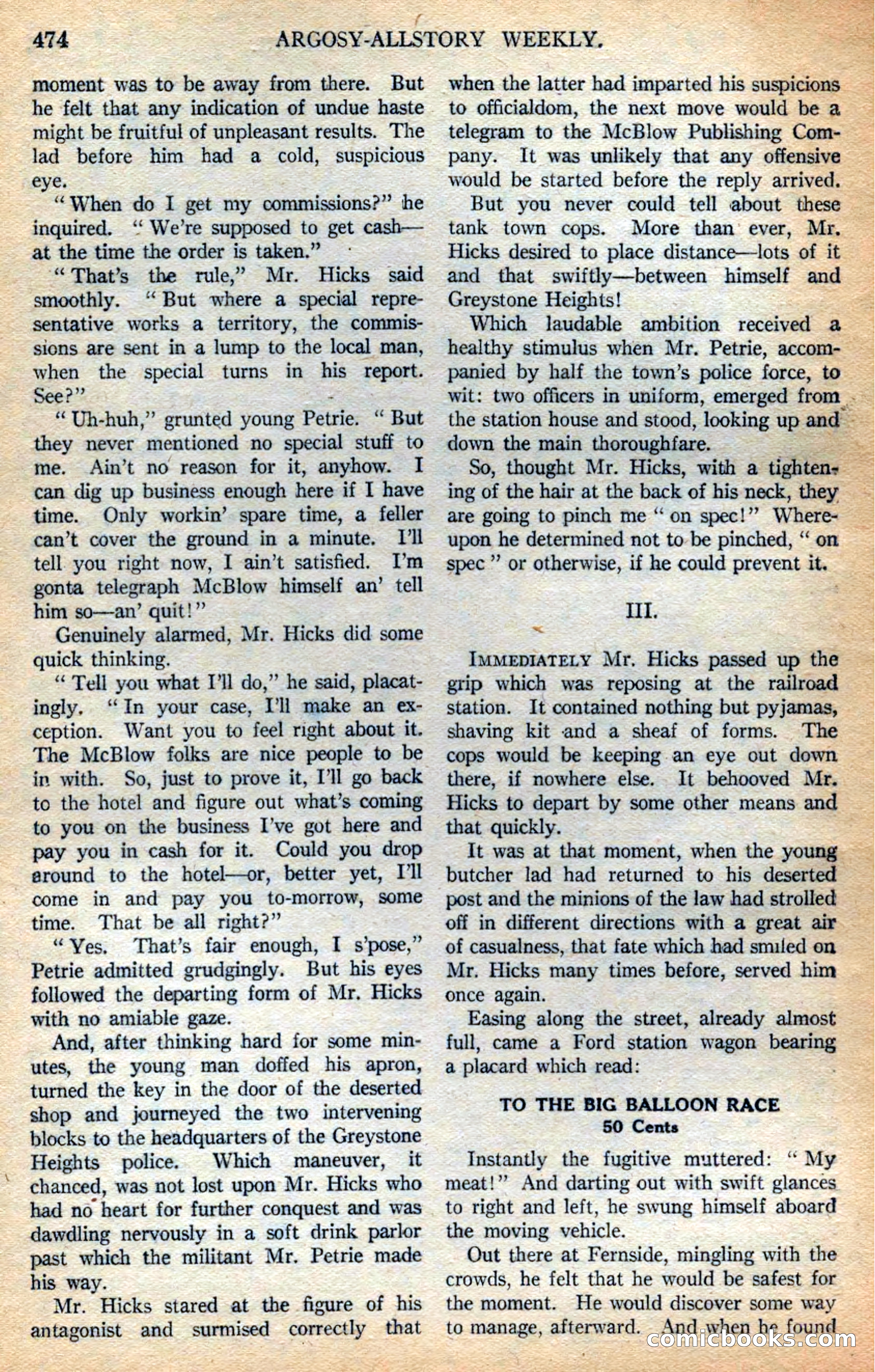 Argosy All-Story Weekly — page 156 of 164
