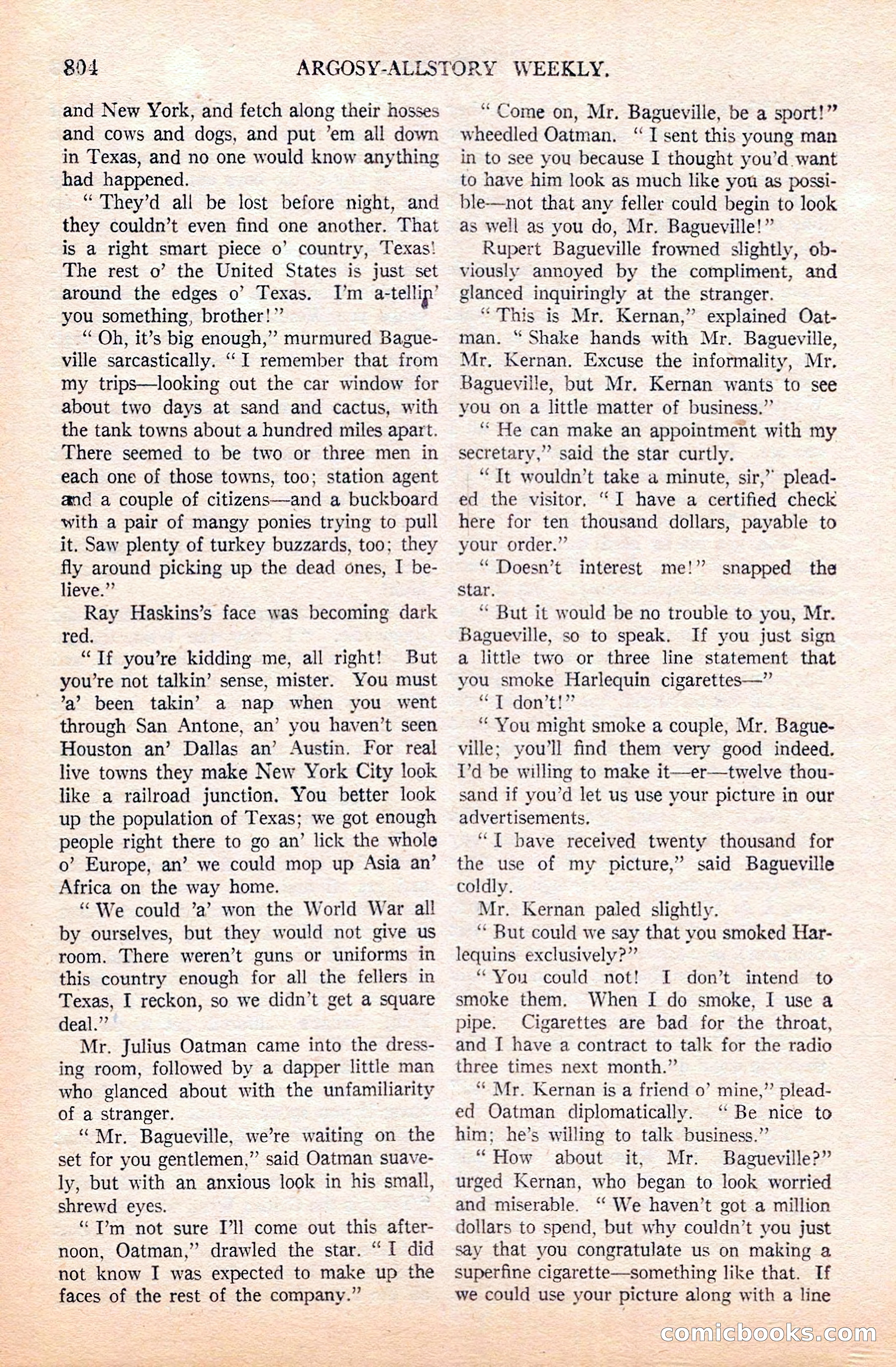Argosy All-Story Weekly — page 6 of 164