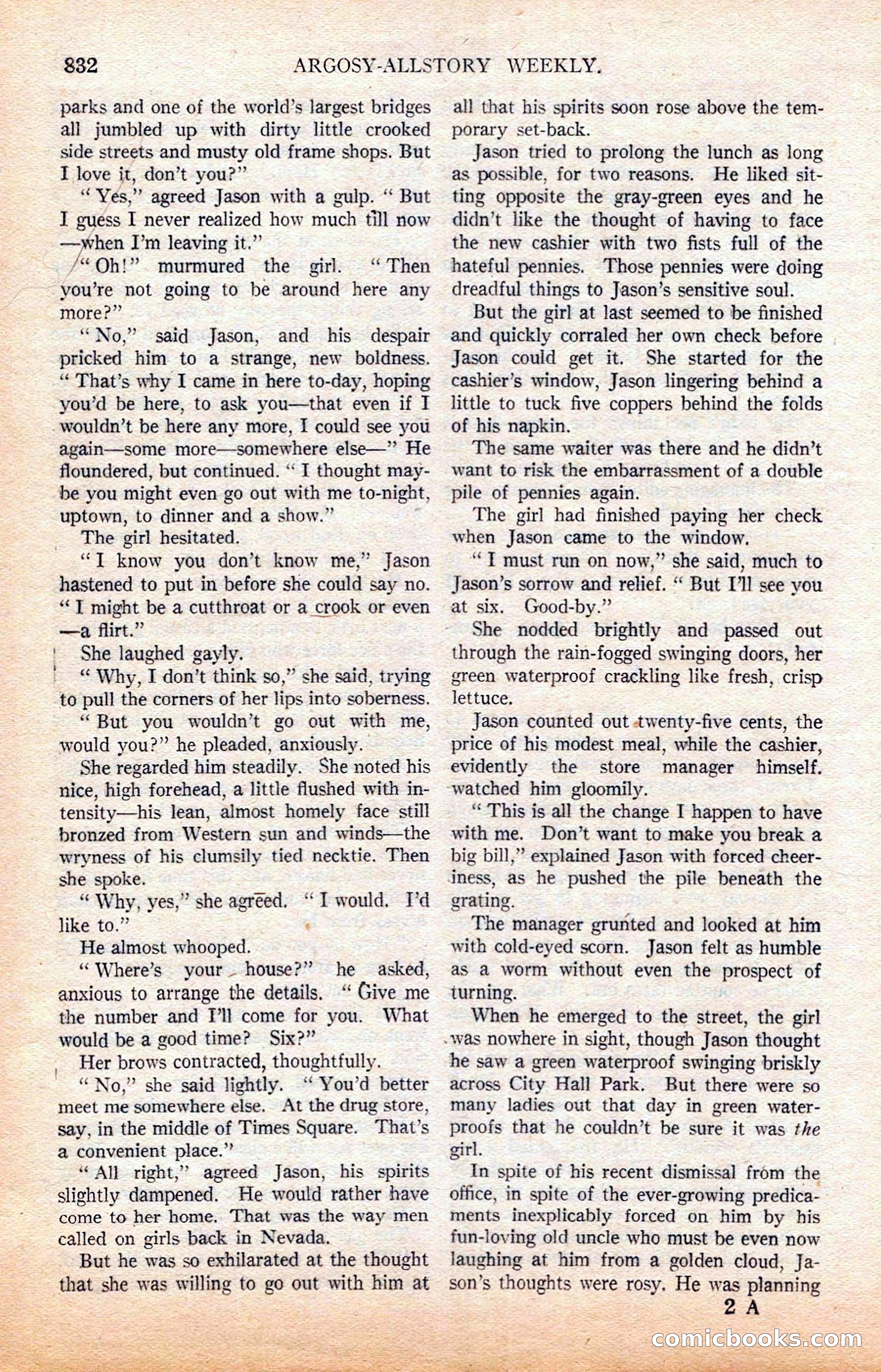 Argosy All-Story Weekly — page 34 of 164