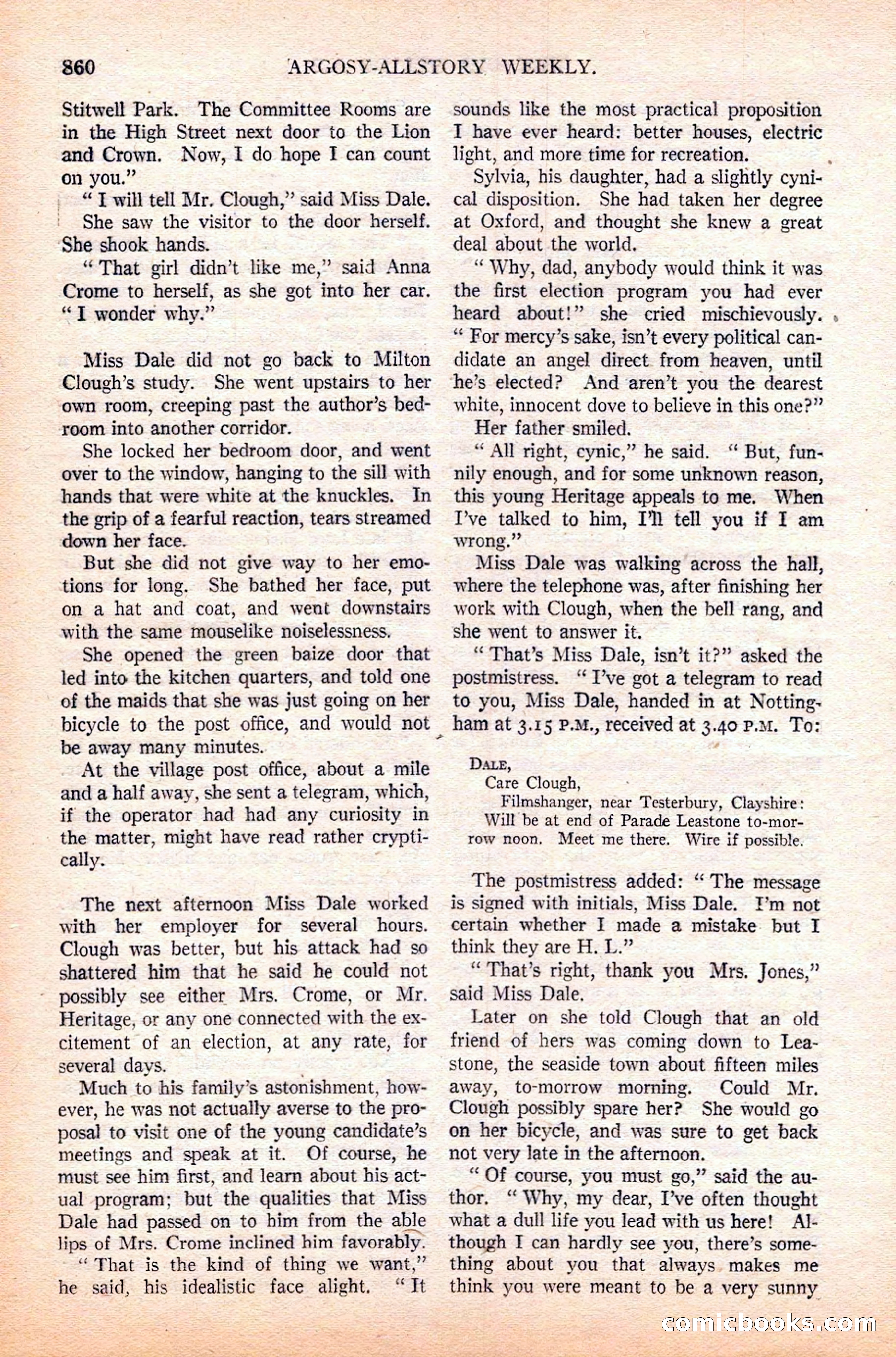 Argosy All-Story Weekly — page 62 of 164
