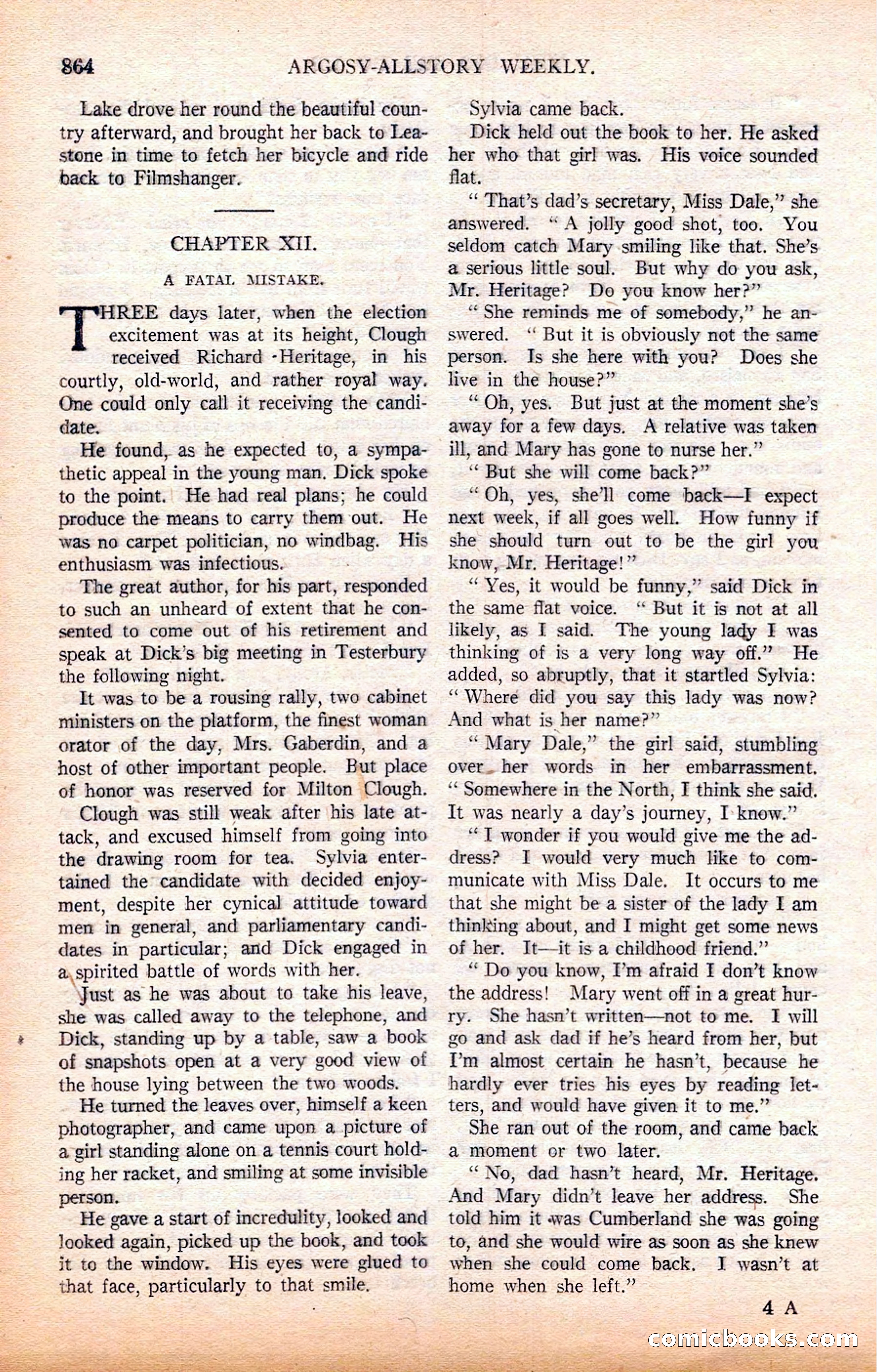 Argosy All-Story Weekly — page 66 of 164