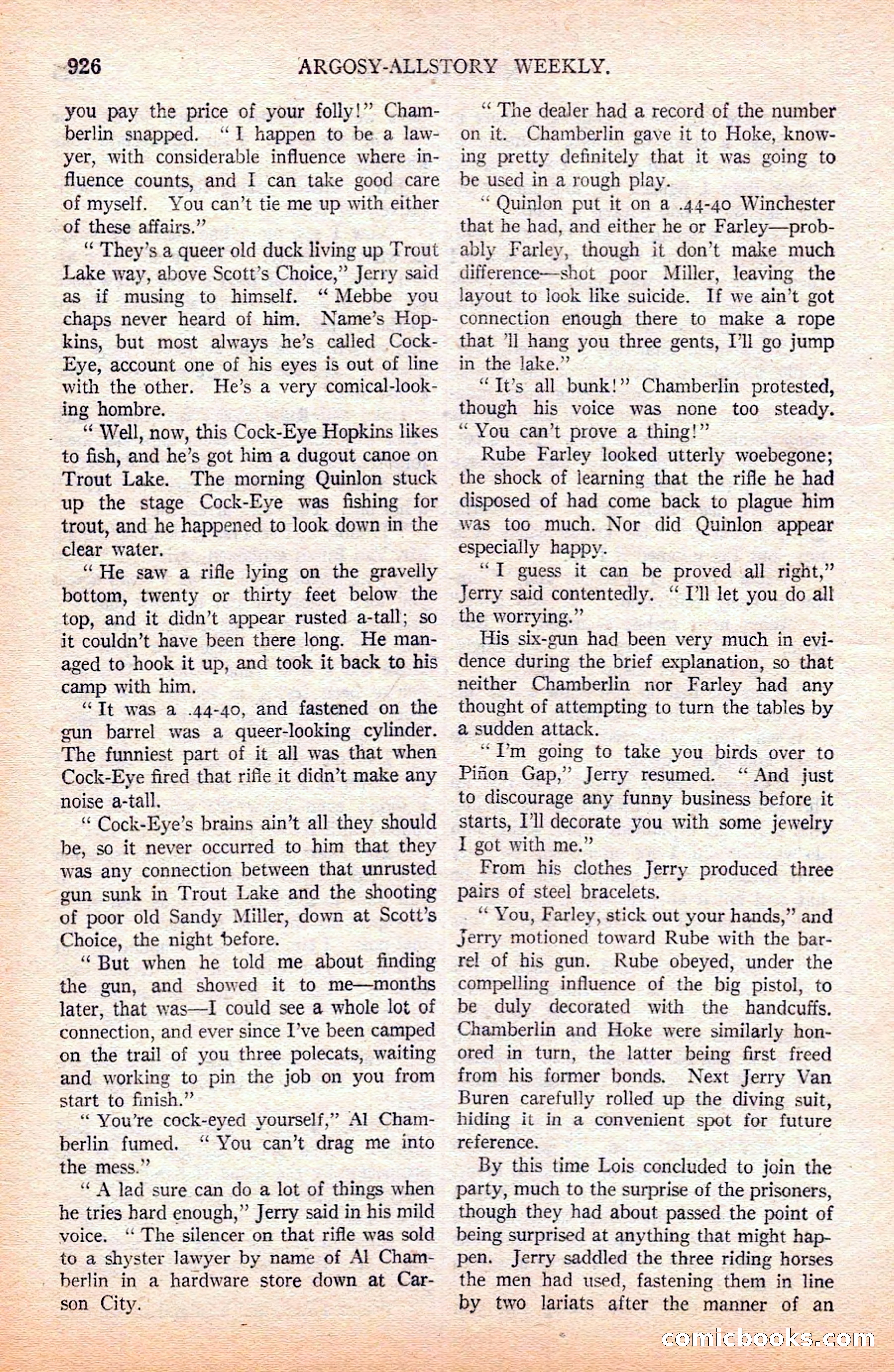Argosy All-Story Weekly — page 128 of 164