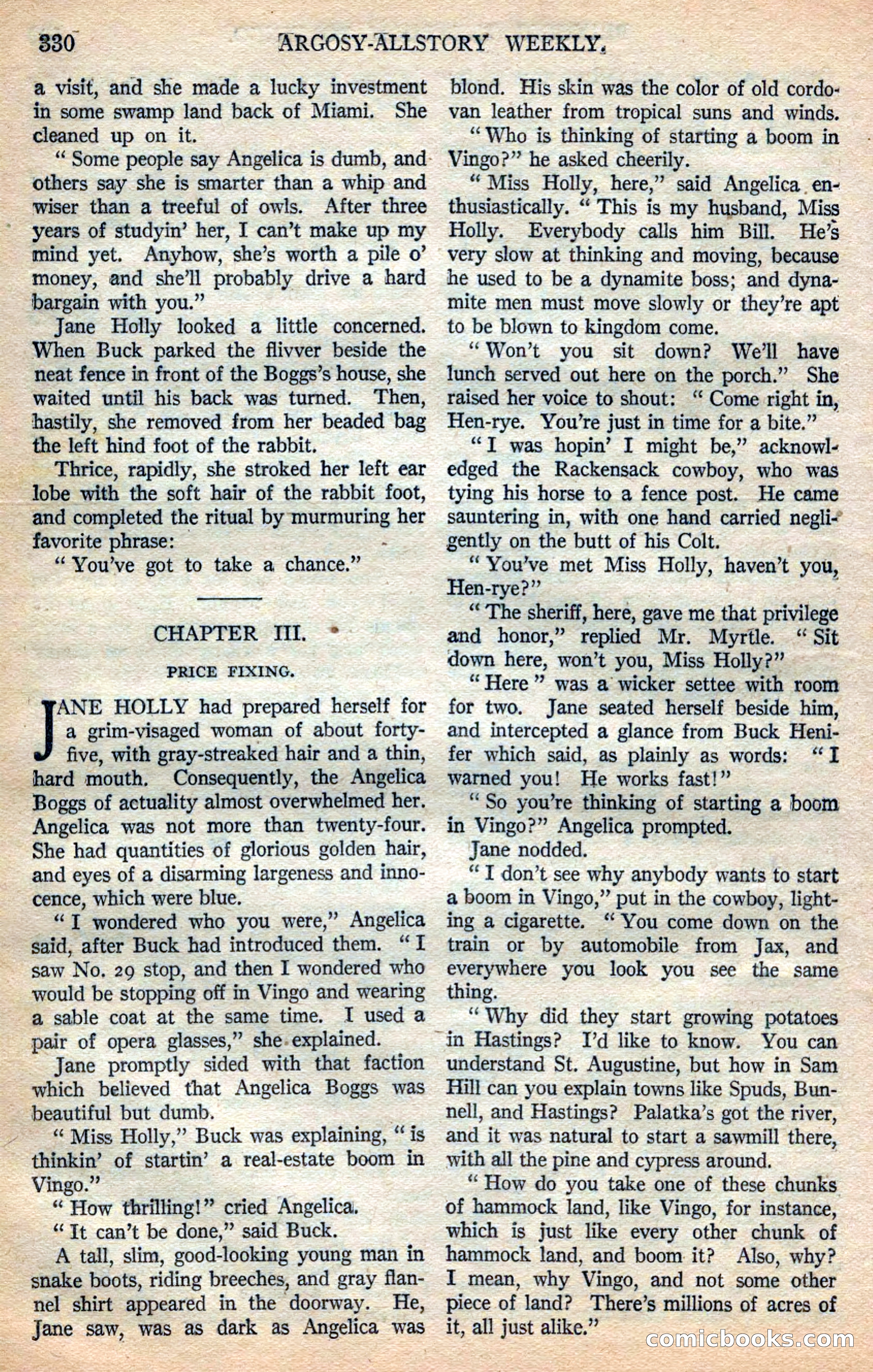 Argosy All-Story Weekly — page 16 of 168