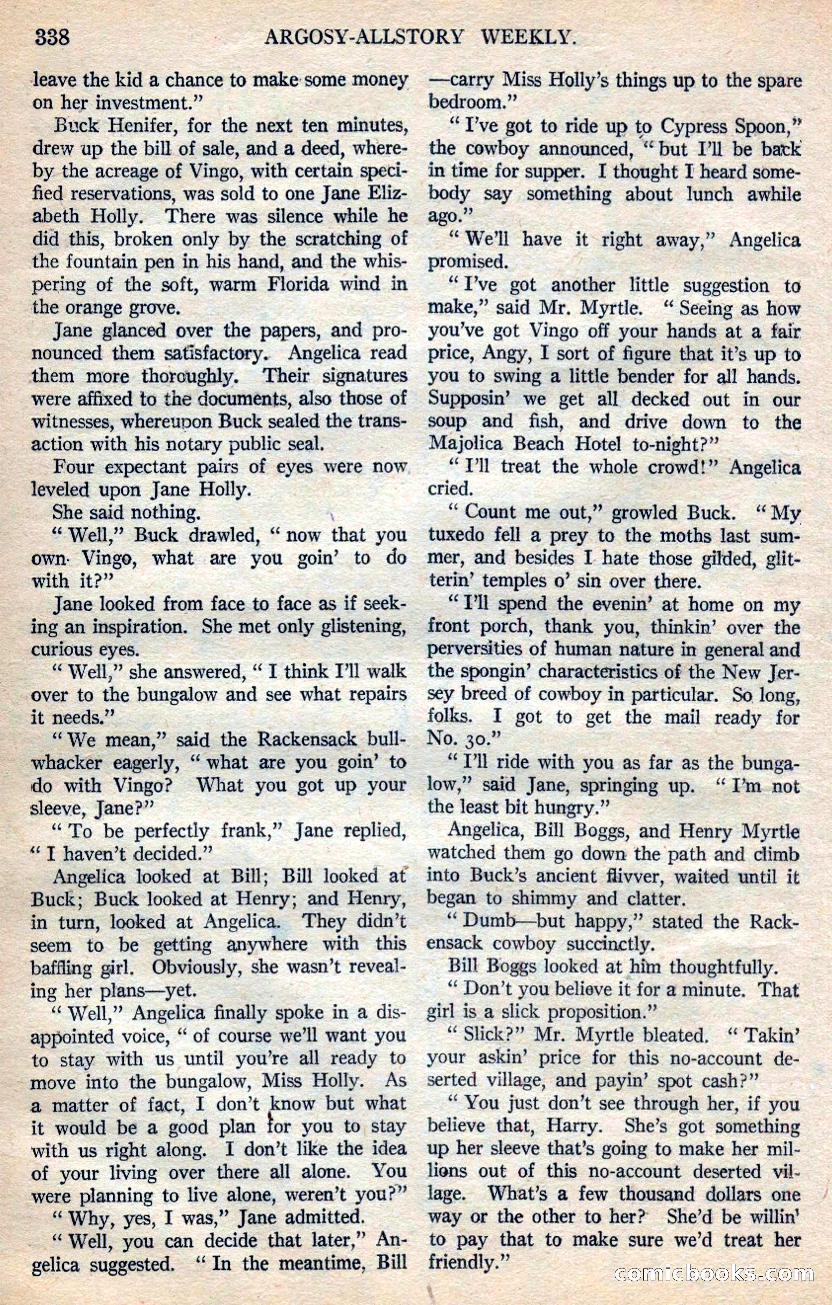 Argosy All-Story Weekly — page 24 of 168