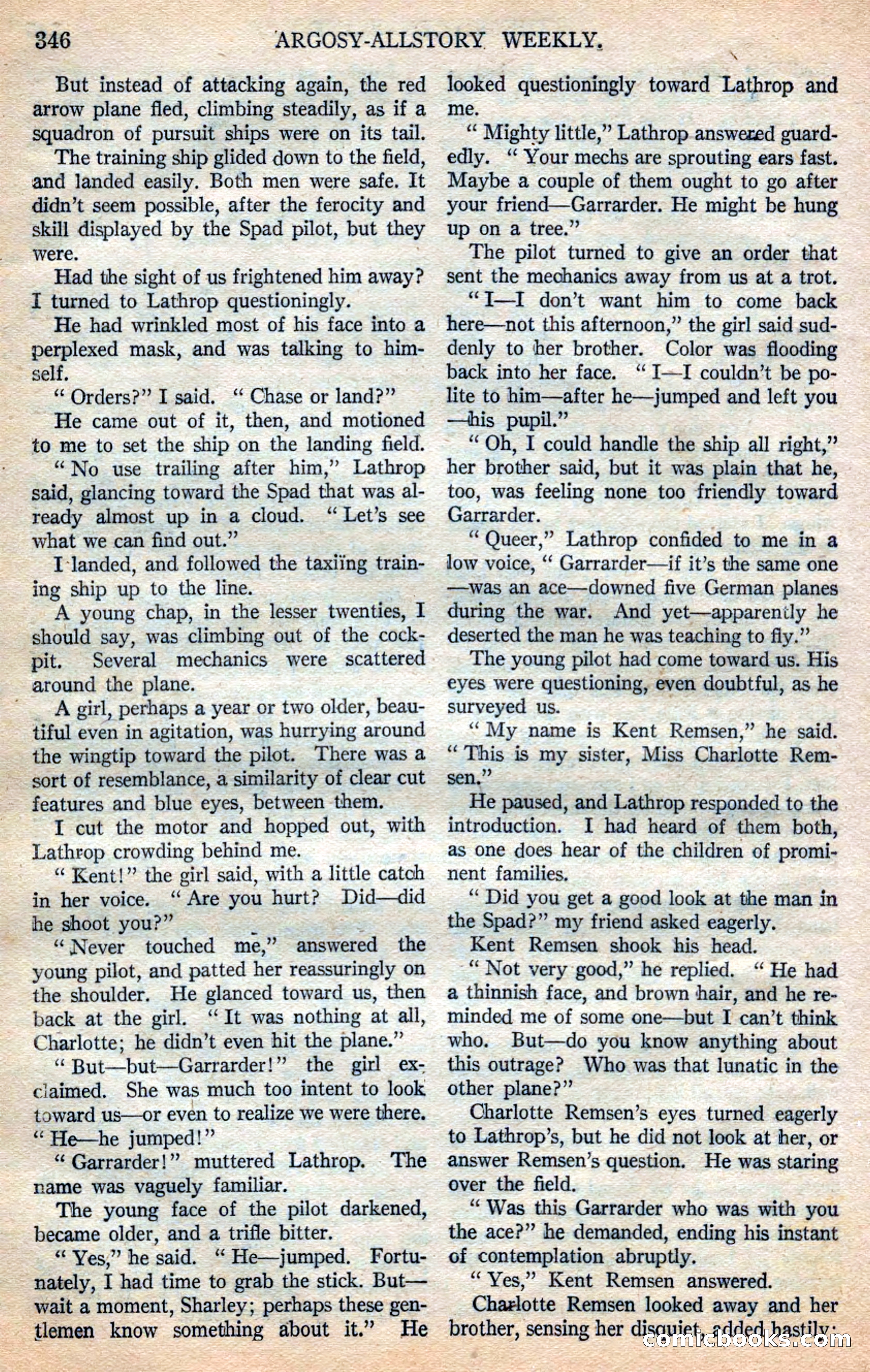 Argosy All-Story Weekly — page 32 of 168