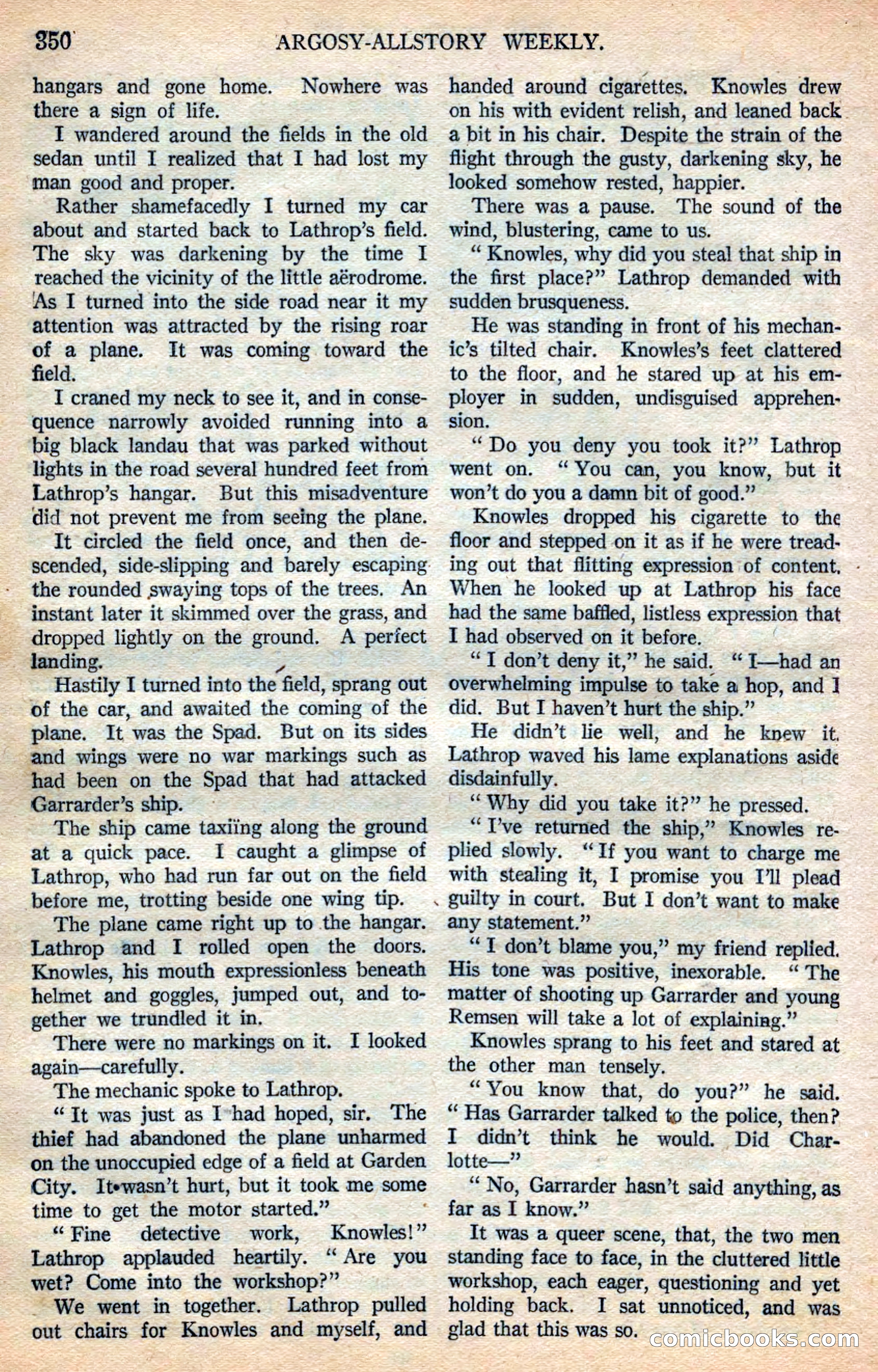 Argosy All-Story Weekly — page 36 of 168
