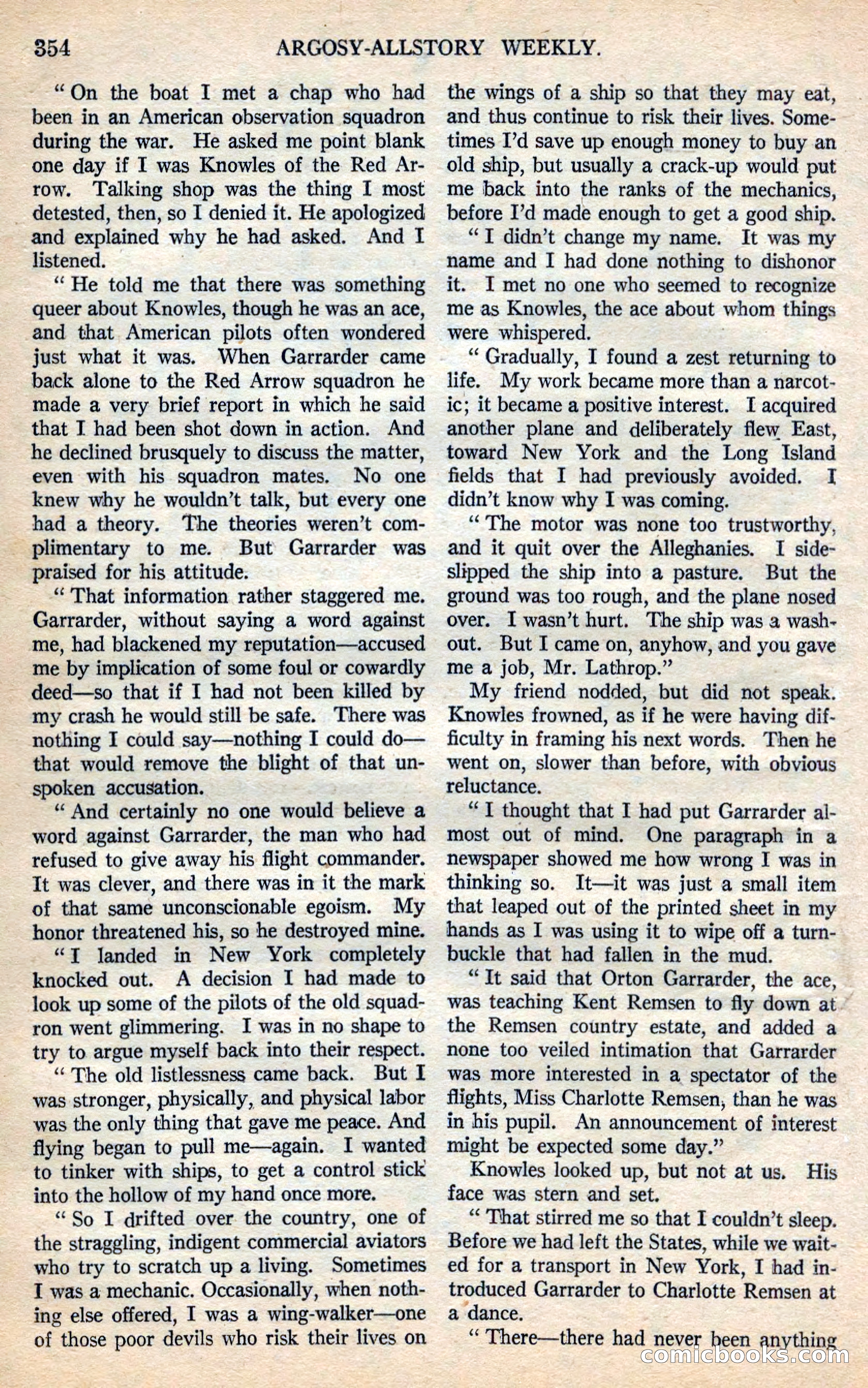 Argosy All-Story Weekly — page 40 of 168