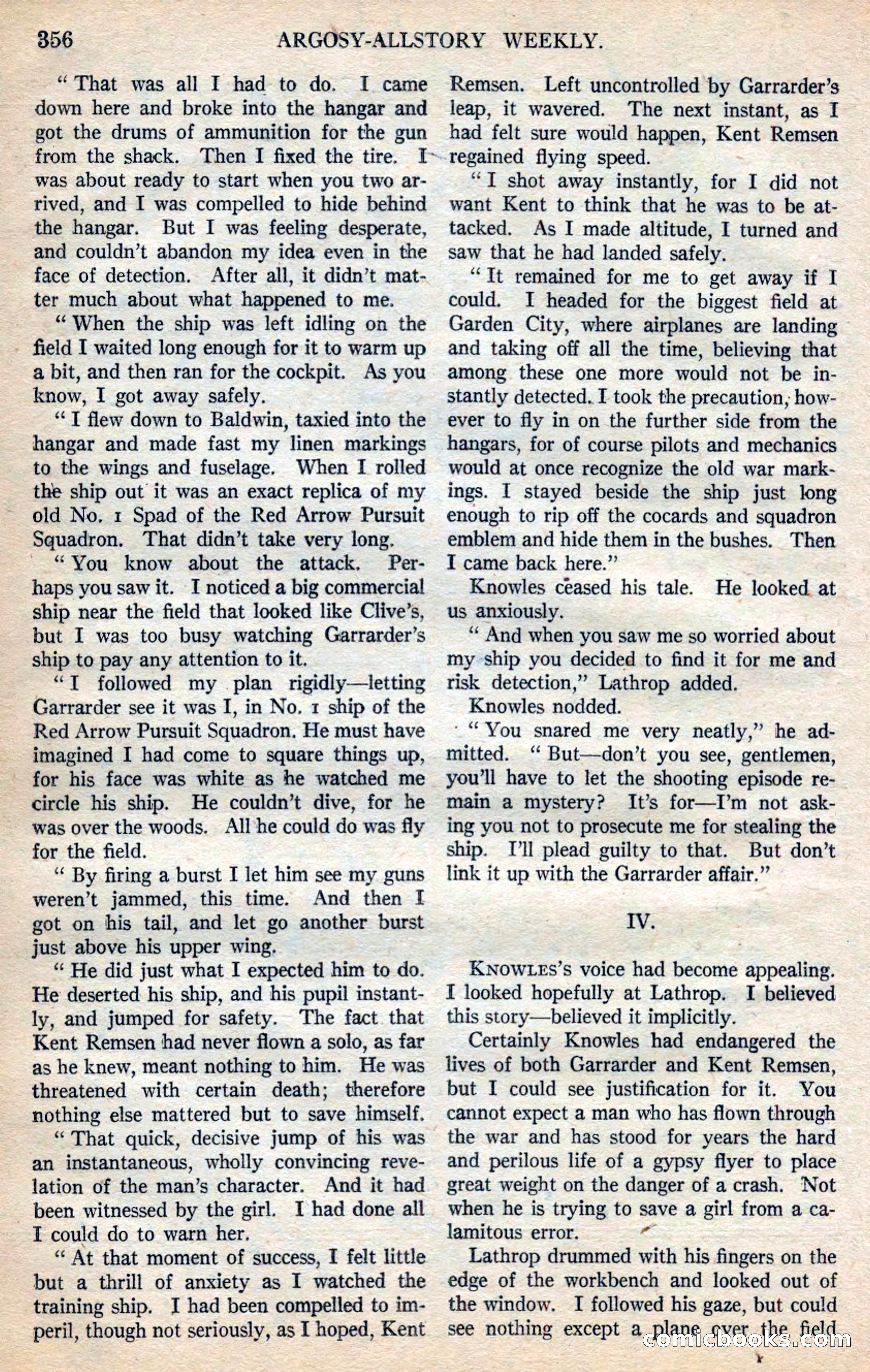 Argosy All-Story Weekly — page 42 of 168