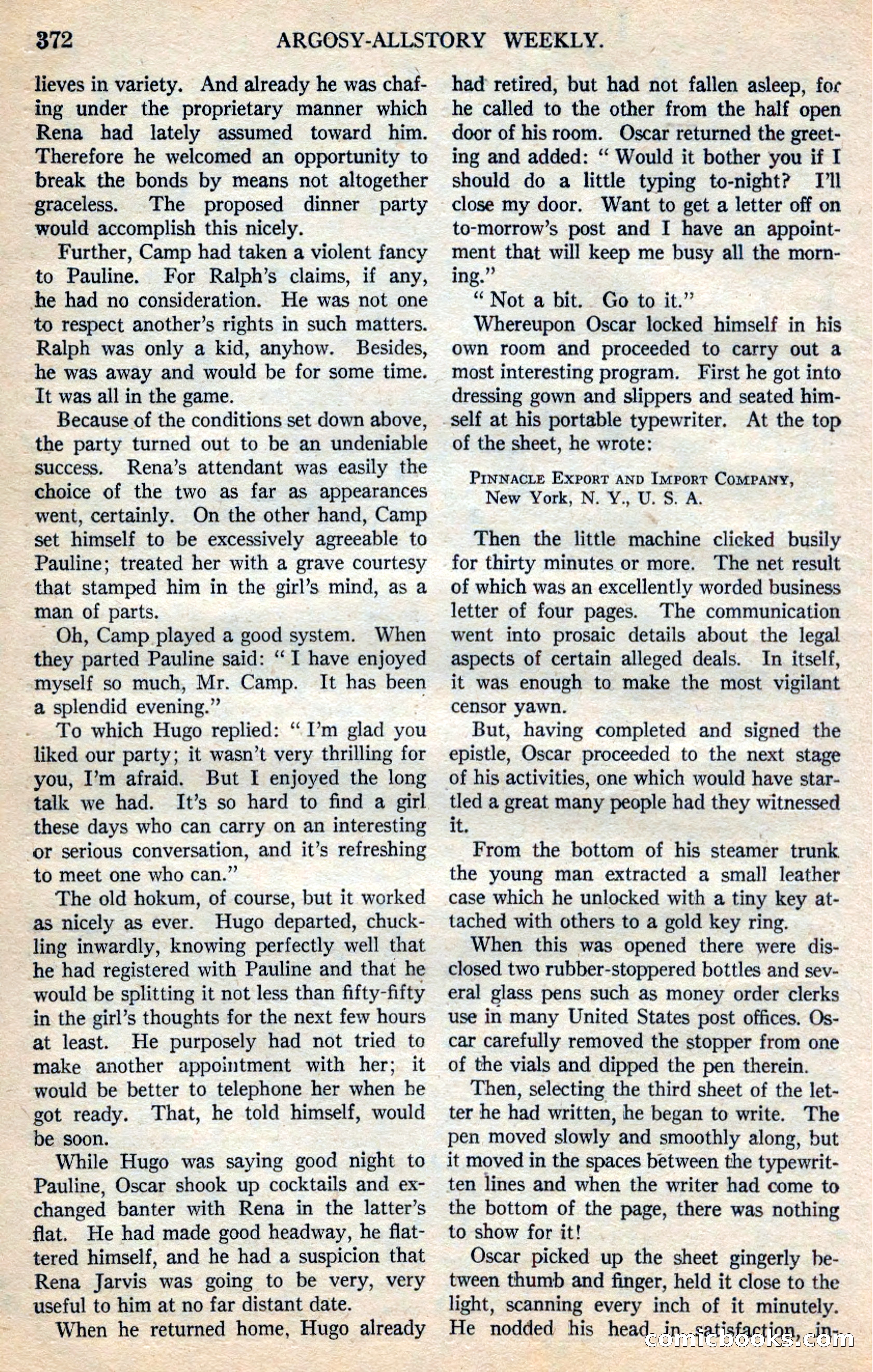 Argosy All-Story Weekly — page 58 of 168