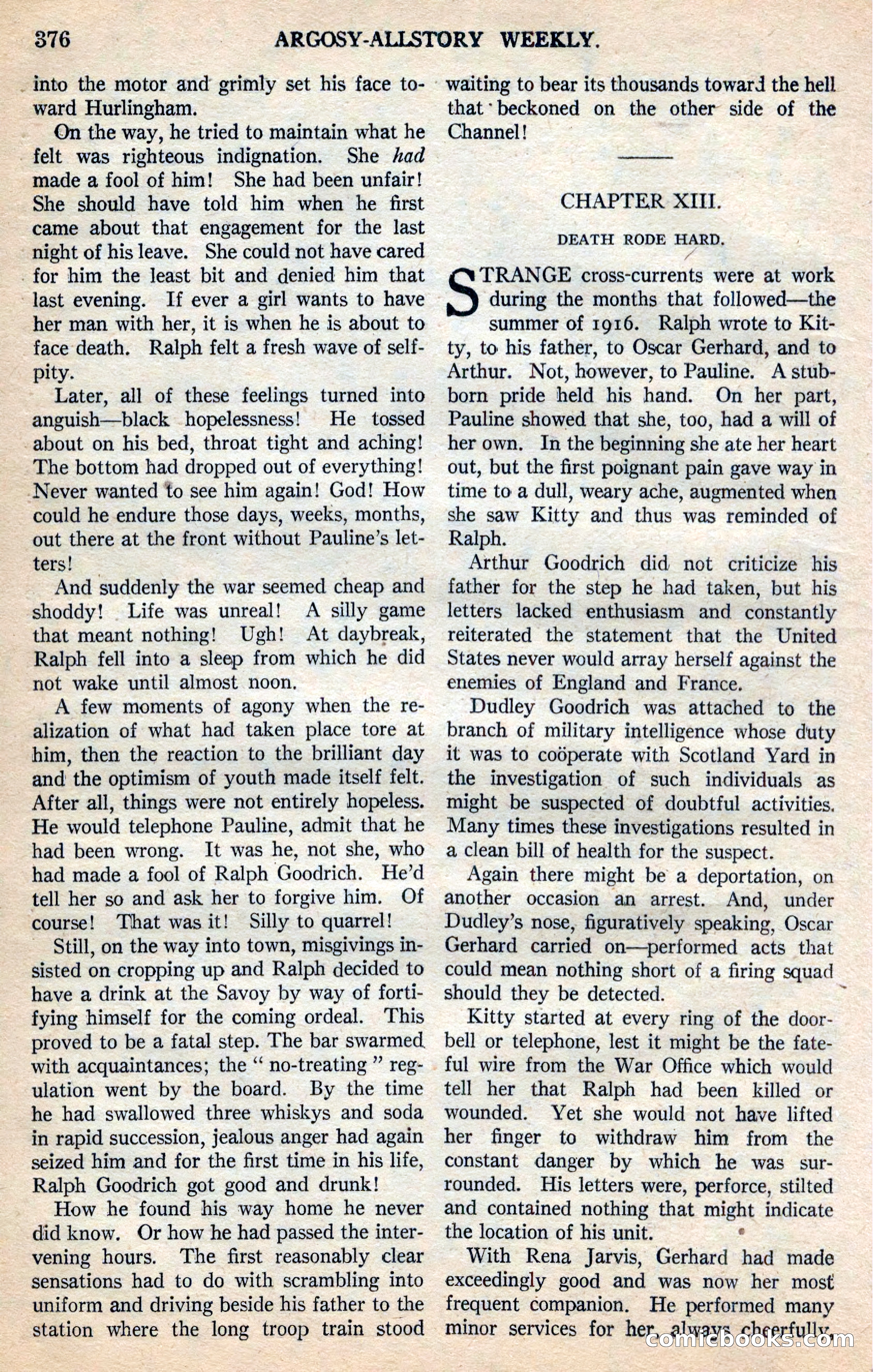 Argosy All-Story Weekly — page 62 of 168