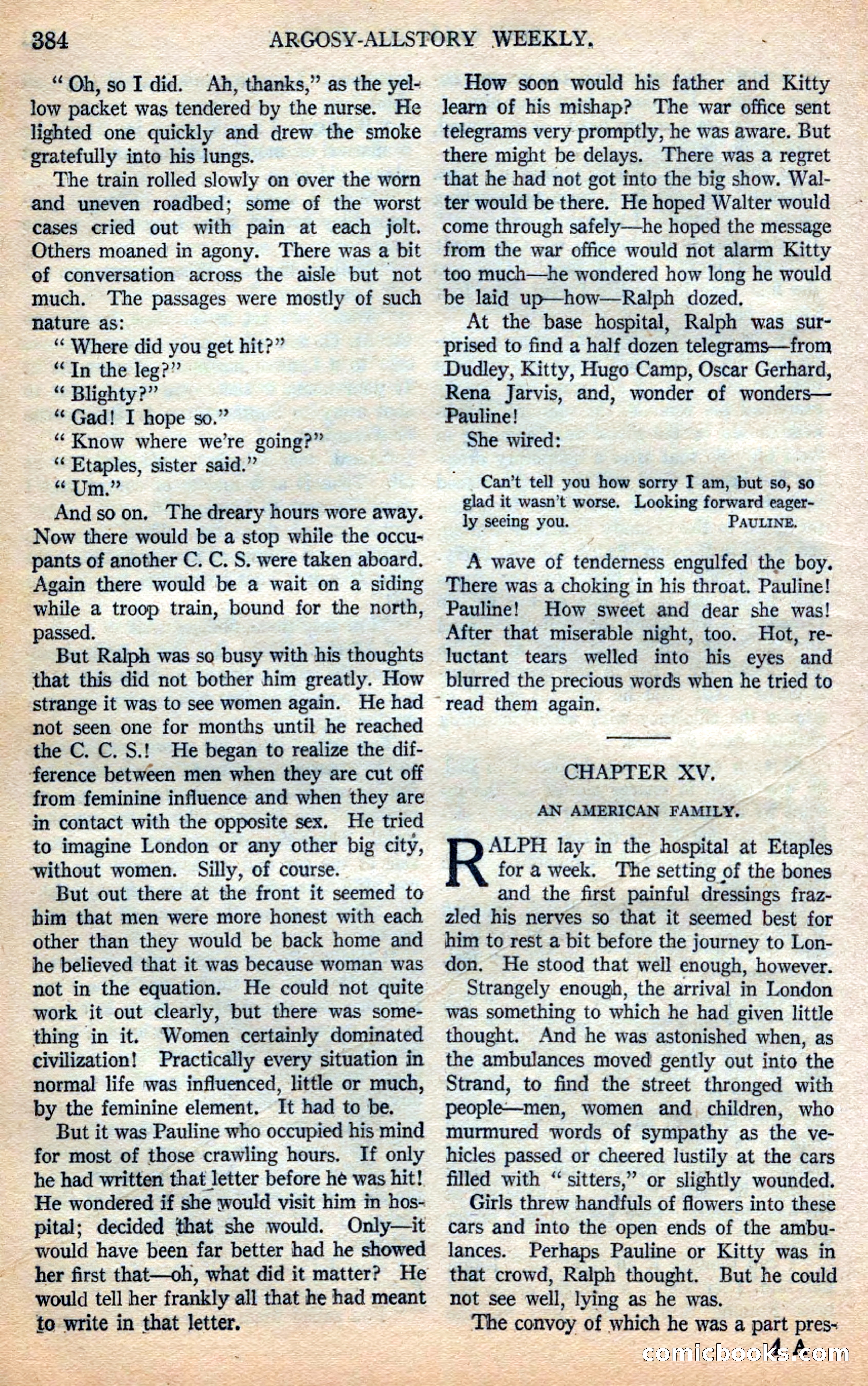 Argosy All-Story Weekly — page 70 of 168