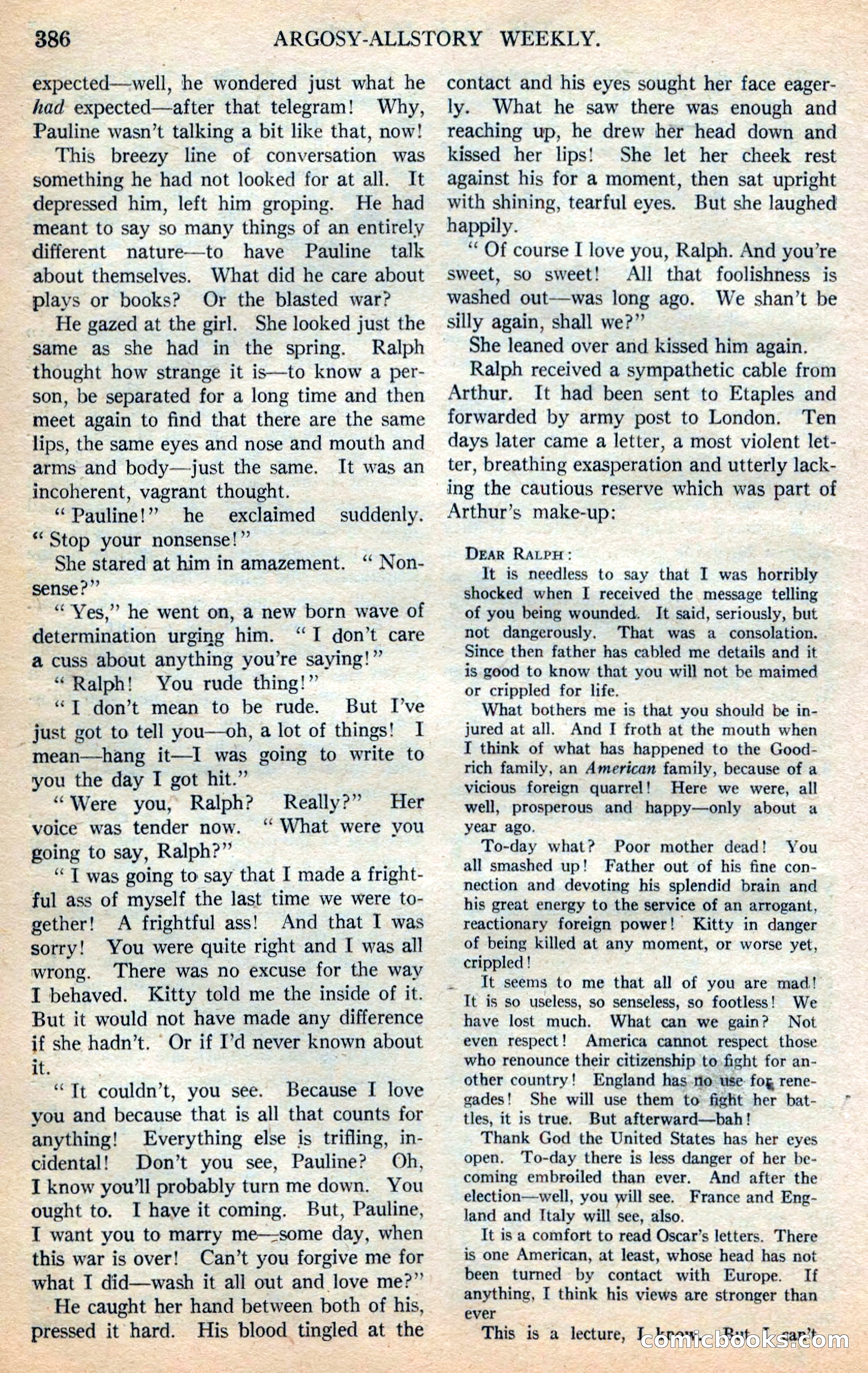 Argosy All-Story Weekly — page 72 of 168