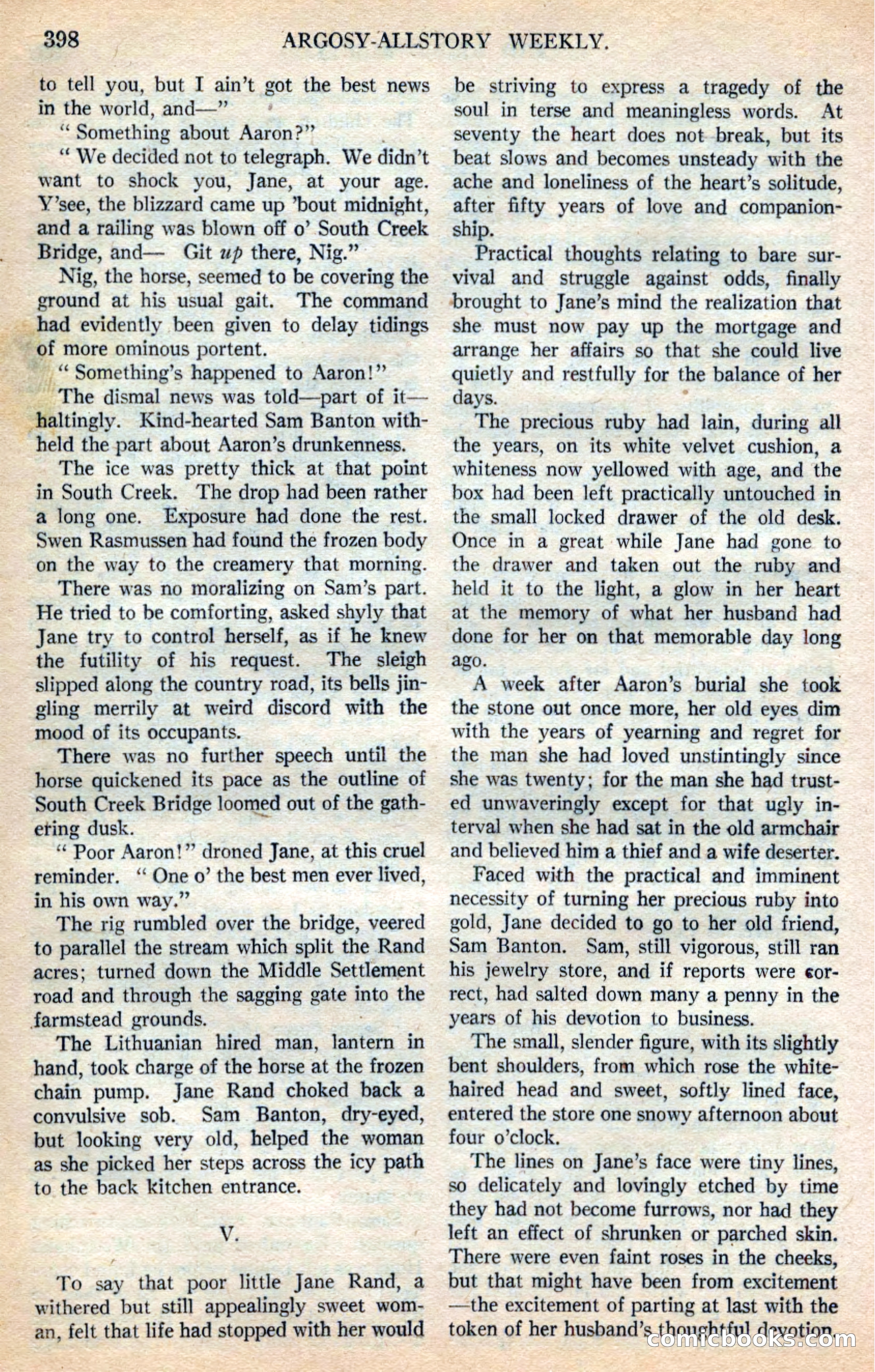 Argosy All-Story Weekly — page 84 of 168