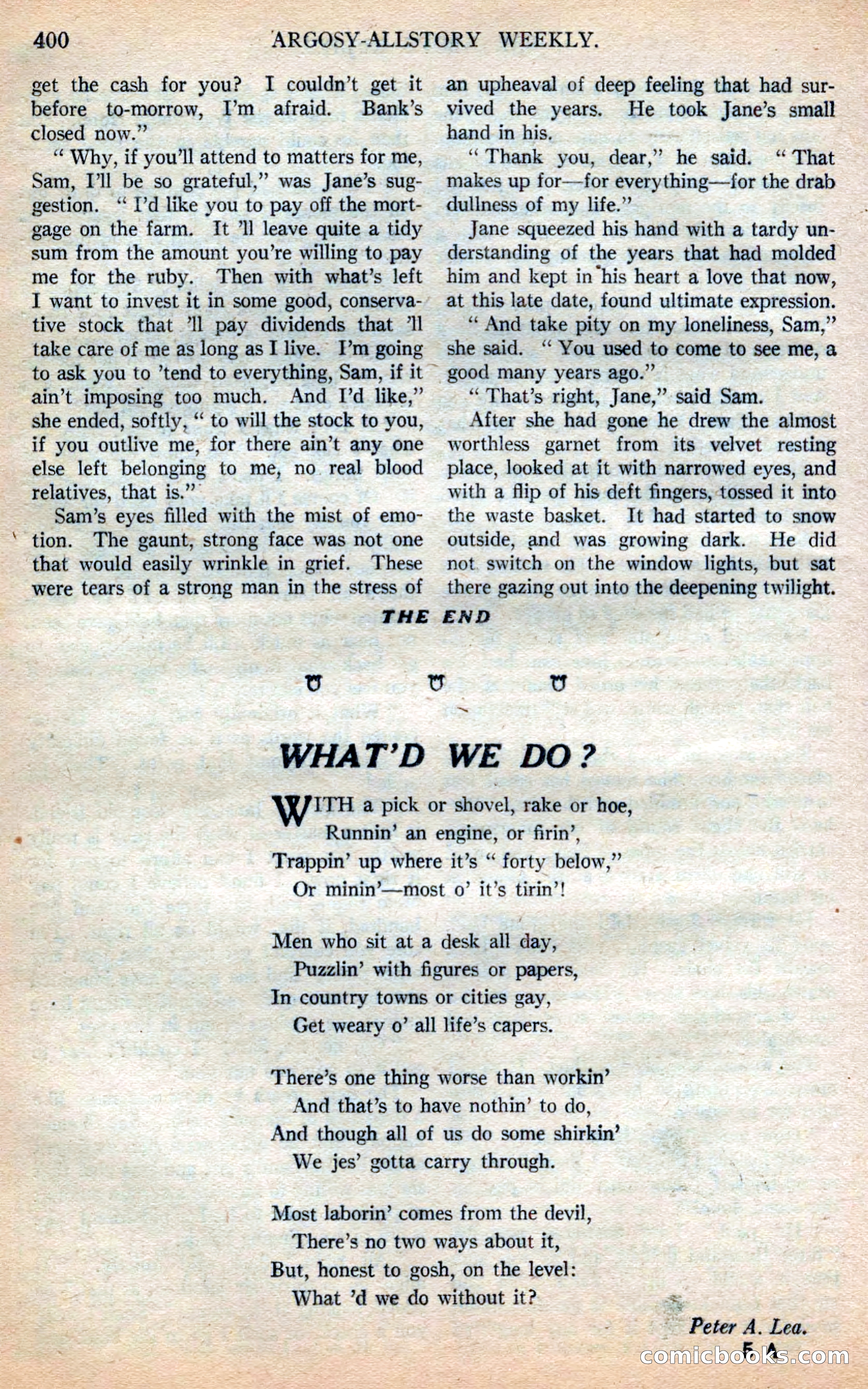Argosy All-Story Weekly — page 86 of 168