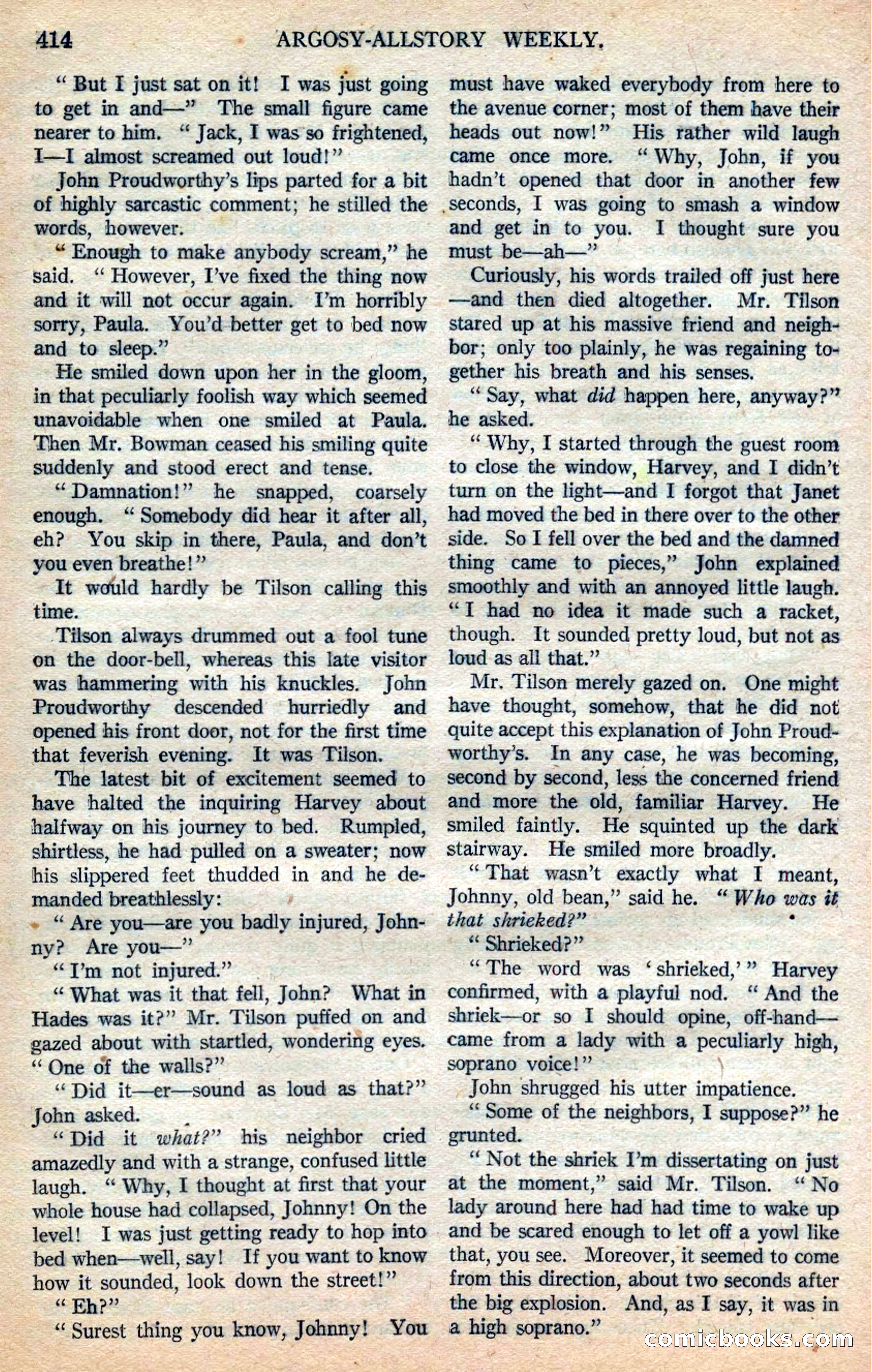 Argosy All-Story Weekly — page 100 of 168