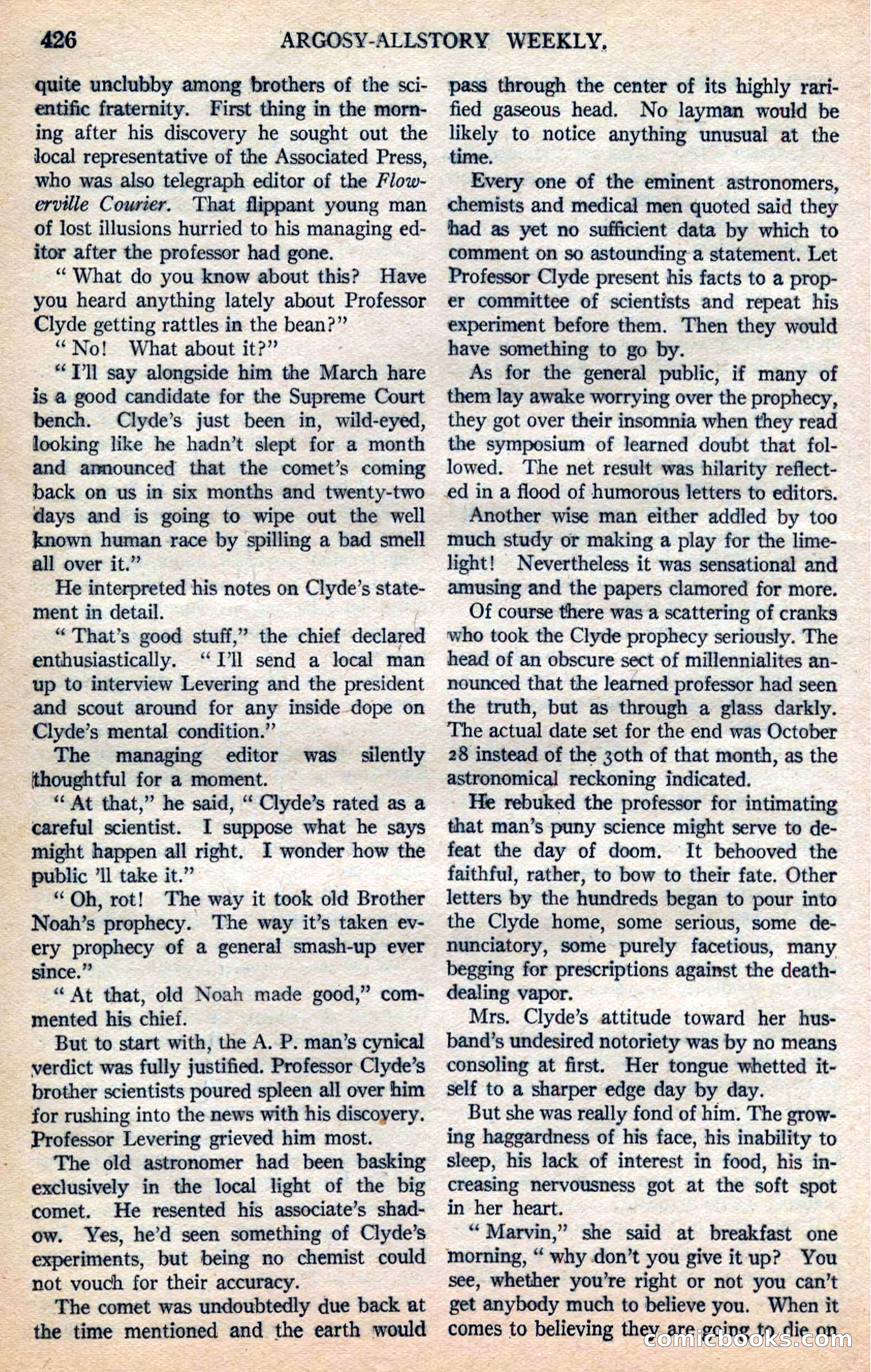 Argosy All-Story Weekly — page 112 of 168