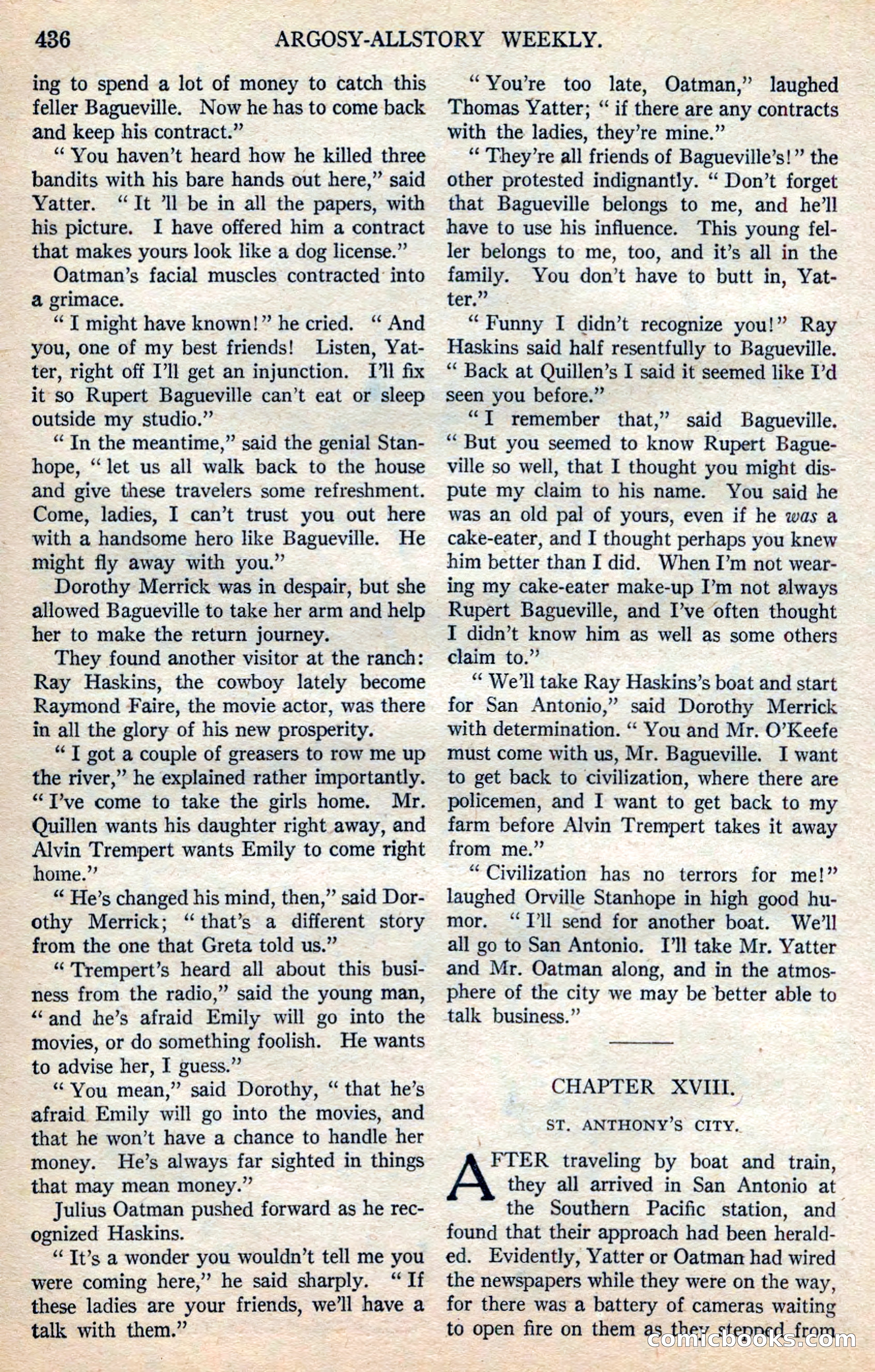 Argosy All-Story Weekly — page 122 of 168