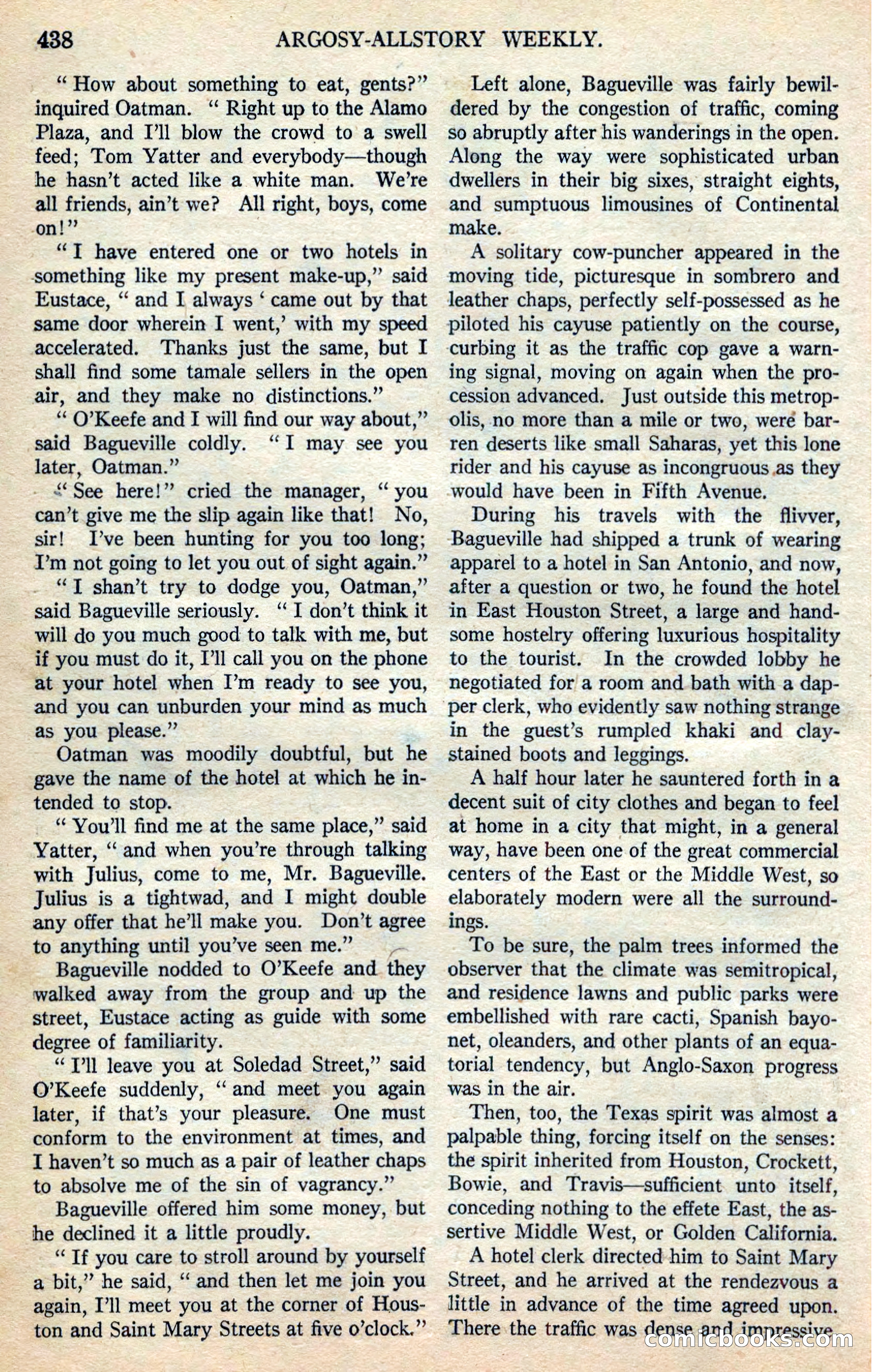Argosy All-Story Weekly — page 124 of 168