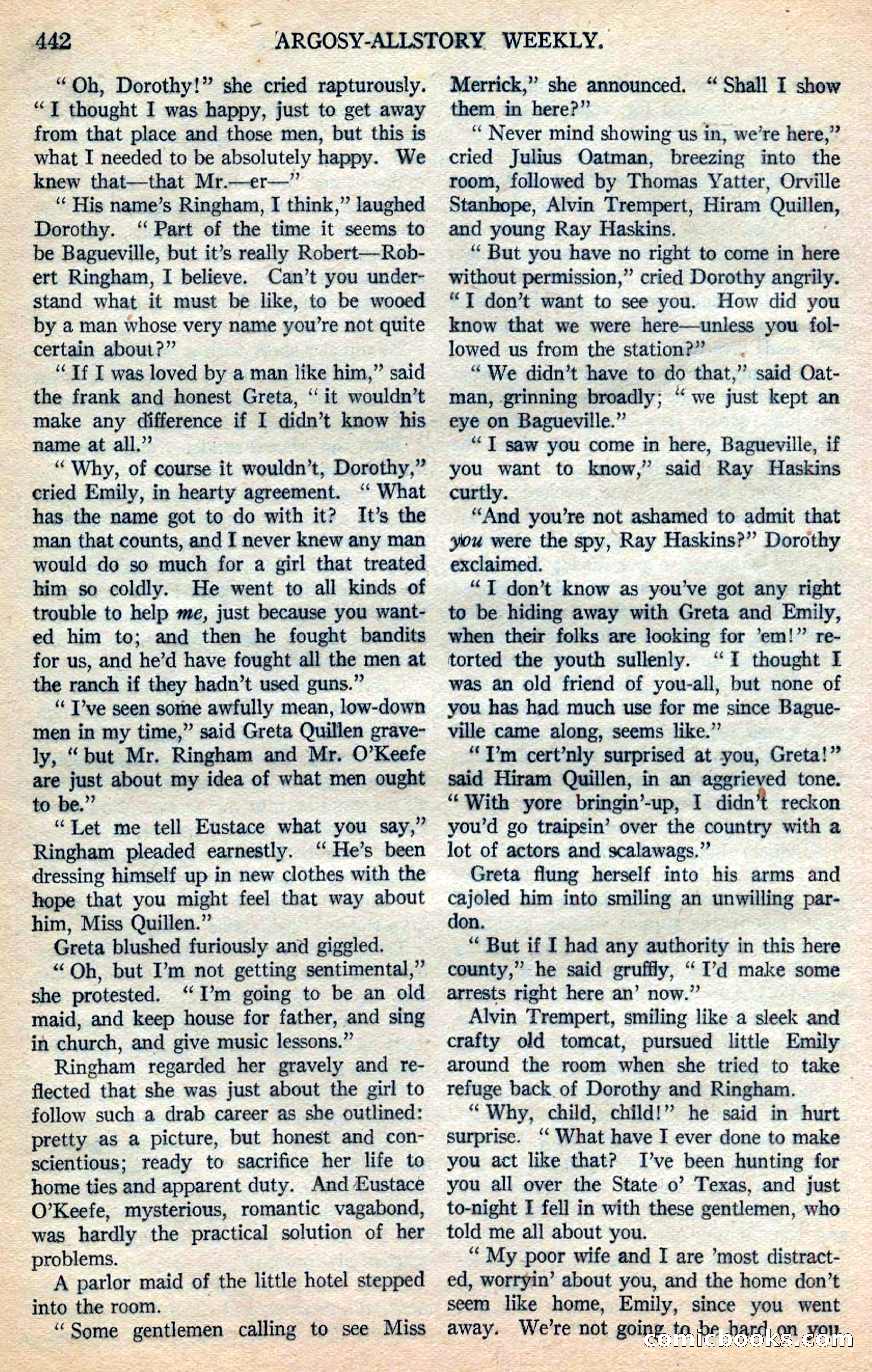 Argosy All-Story Weekly — page 128 of 168