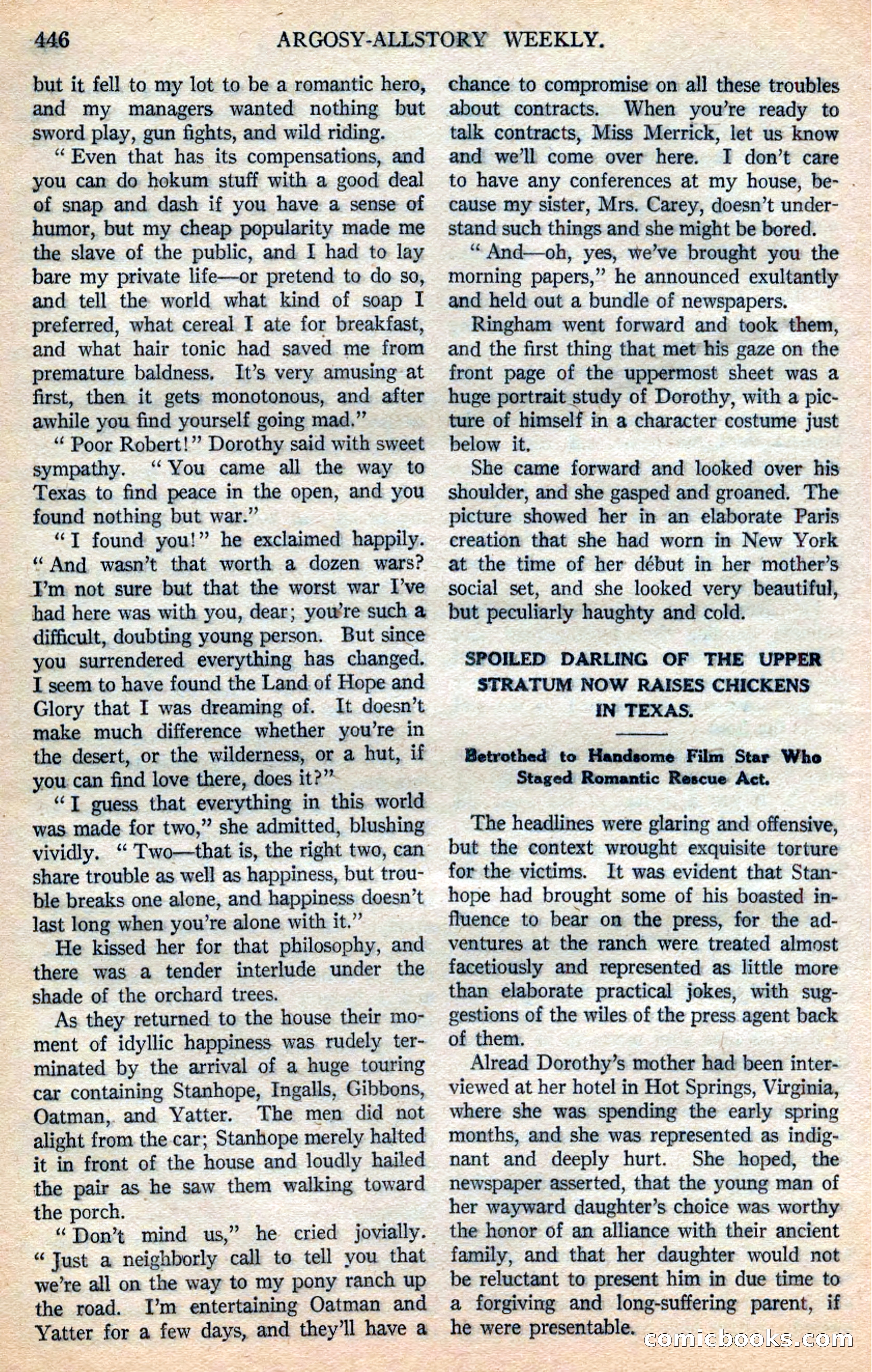 Argosy All-Story Weekly — page 132 of 168