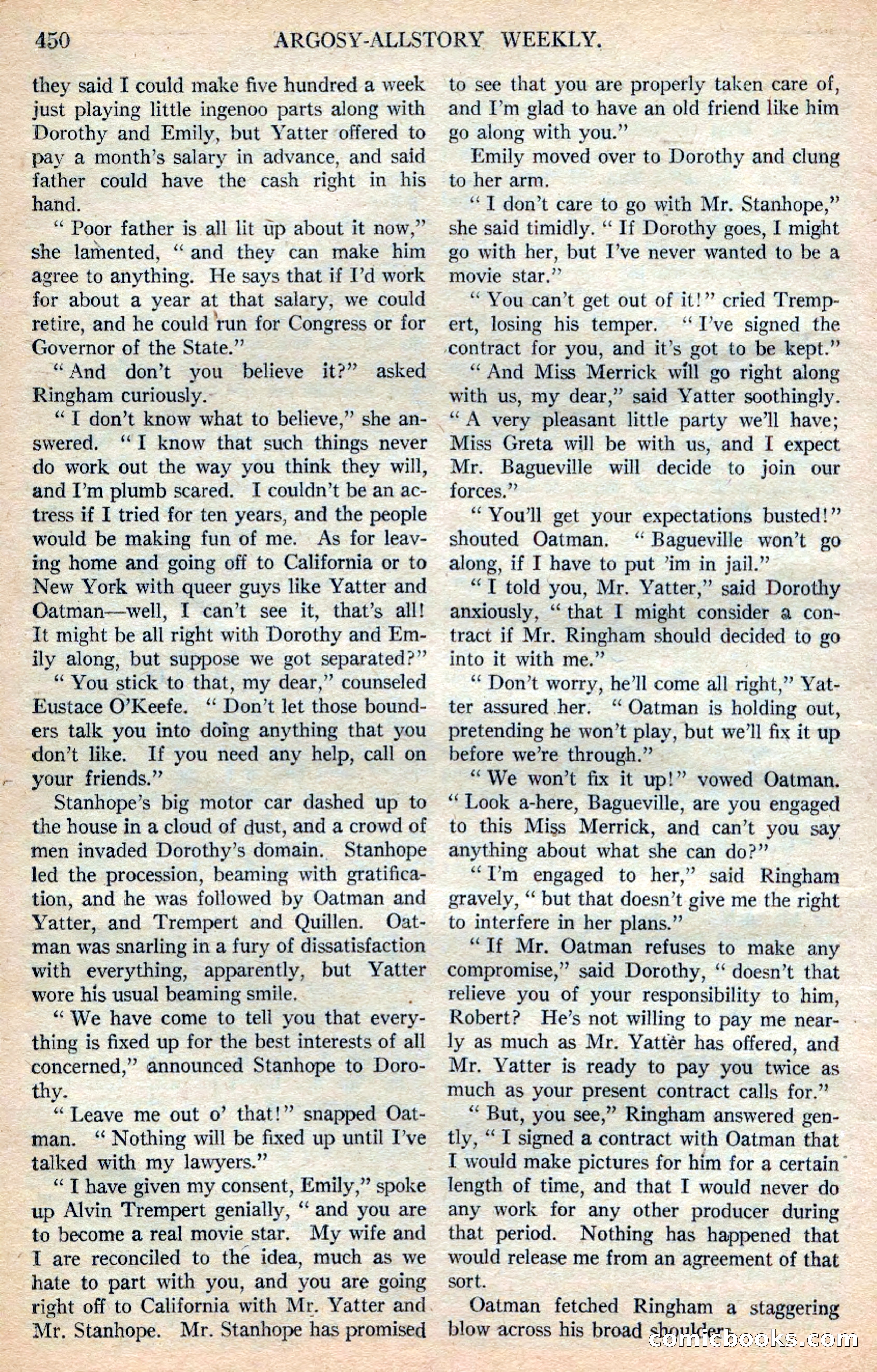 Argosy All-Story Weekly — page 136 of 168