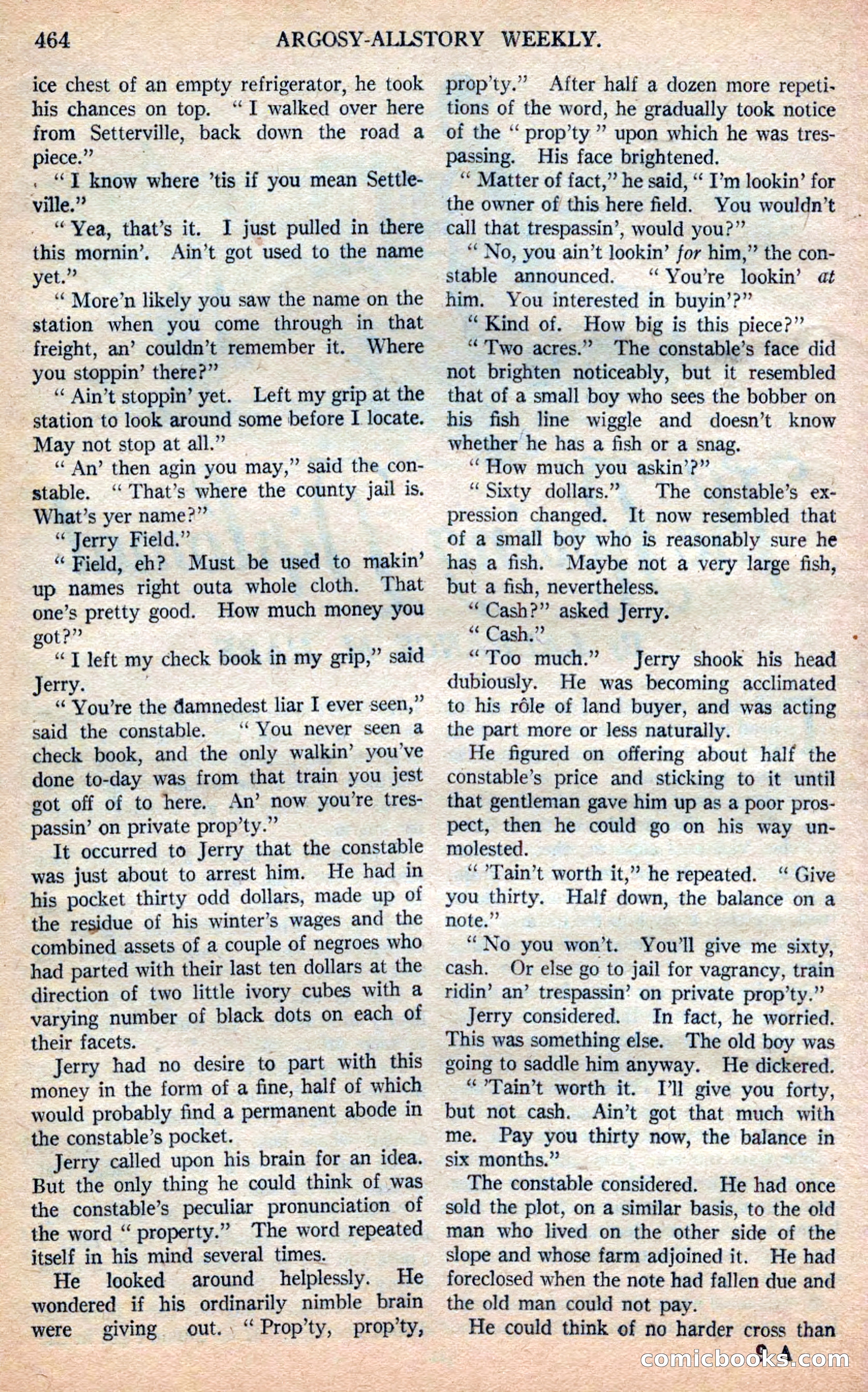Argosy All-Story Weekly — page 150 of 168