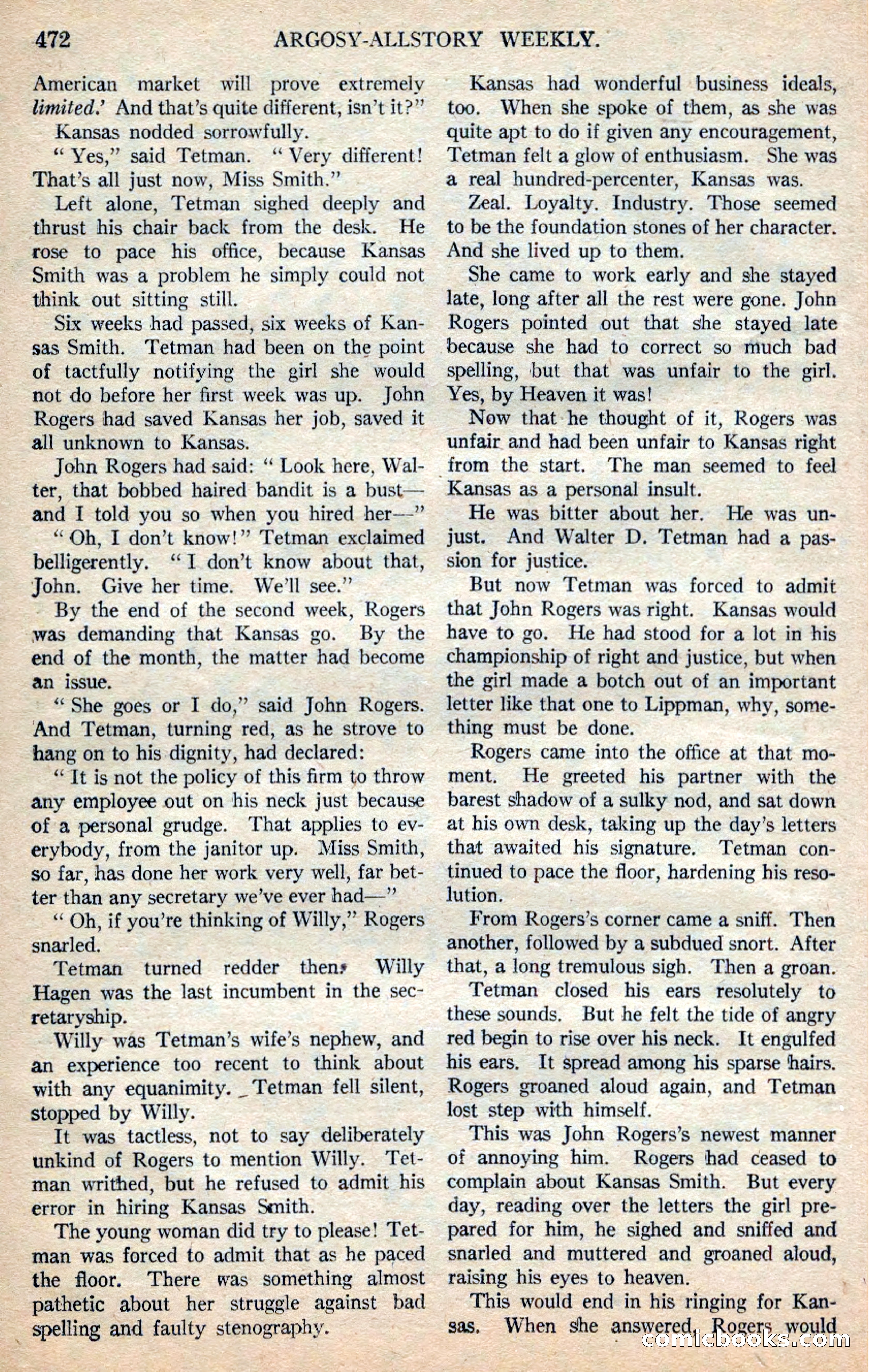 Argosy All-Story Weekly — page 158 of 168