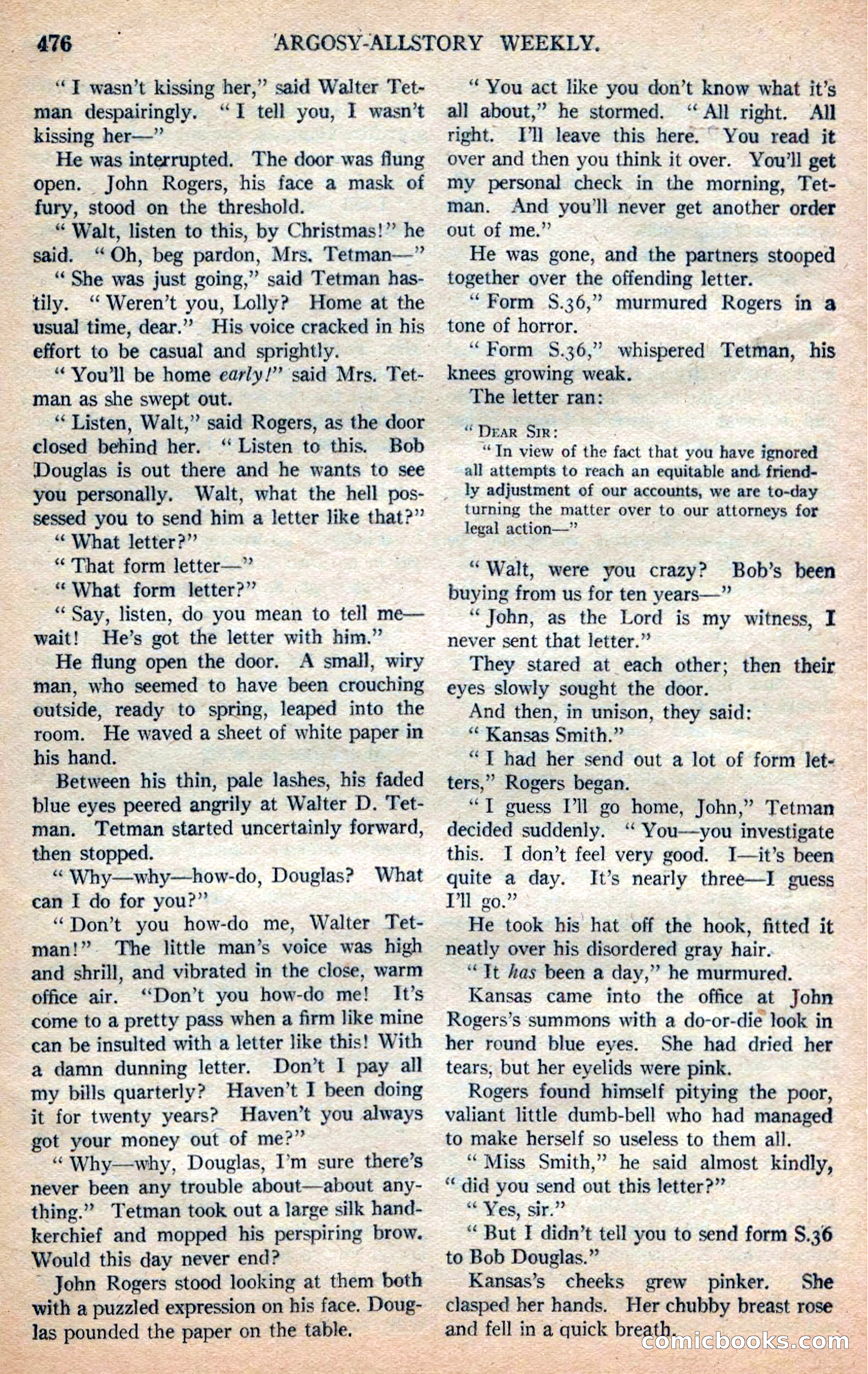 Argosy All-Story Weekly — page 162 of 168
