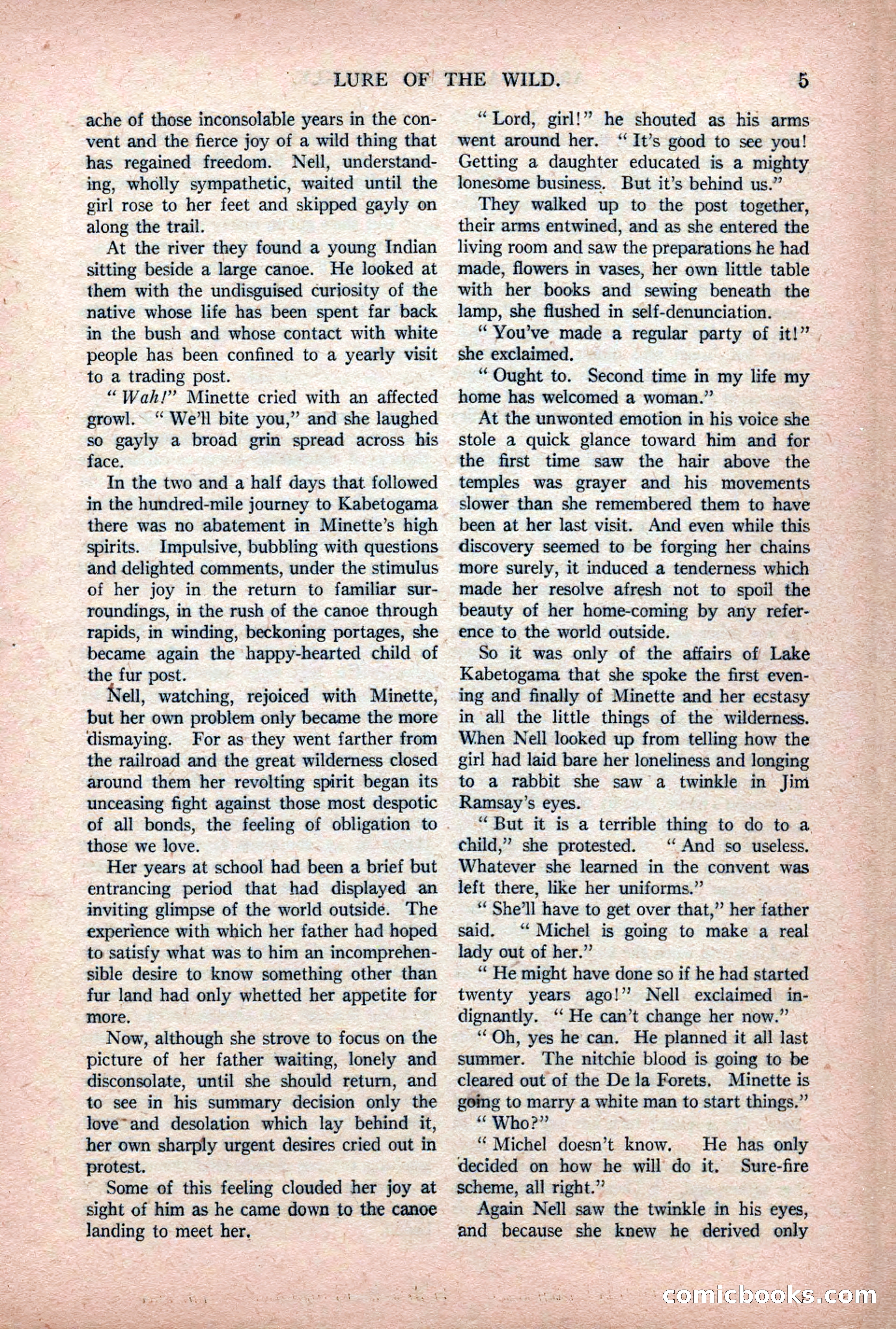Argosy All-Story Weekly — "Lure of the Wild" — page 17 of 174