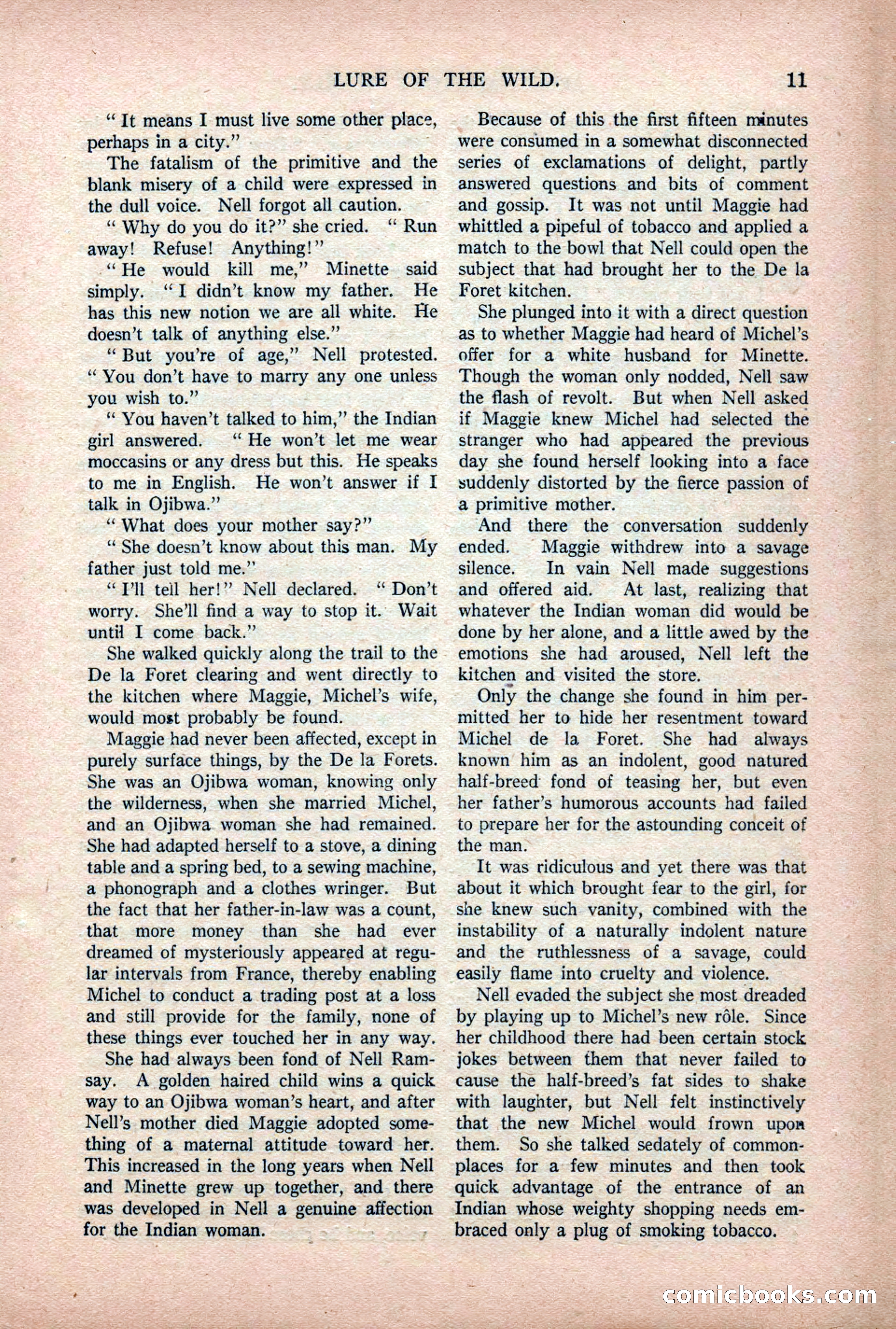 Argosy All-Story Weekly — "Lure of the Wild" — page 23 of 174