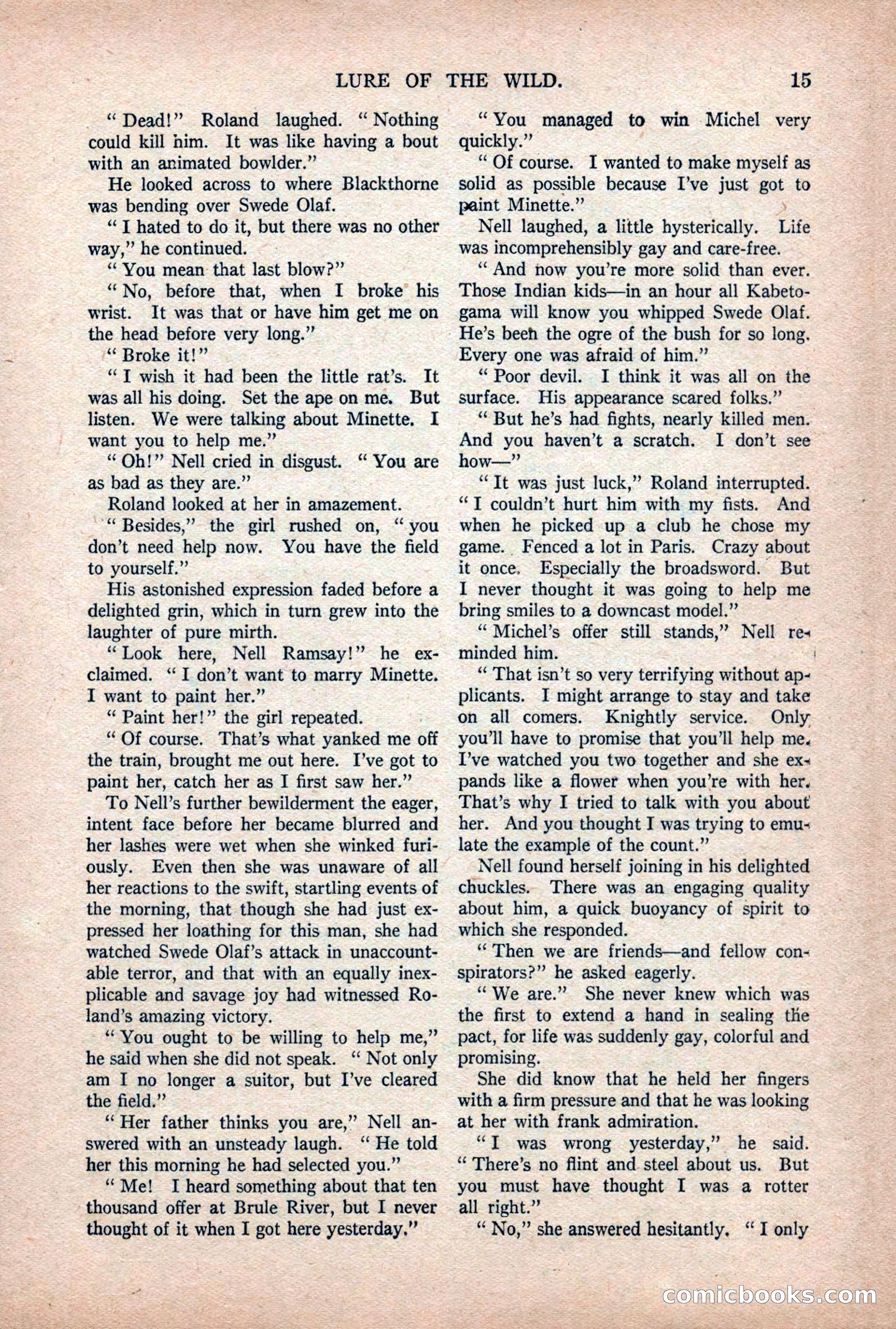 Argosy All-Story Weekly — "Lure of the Wild" — page 27 of 174