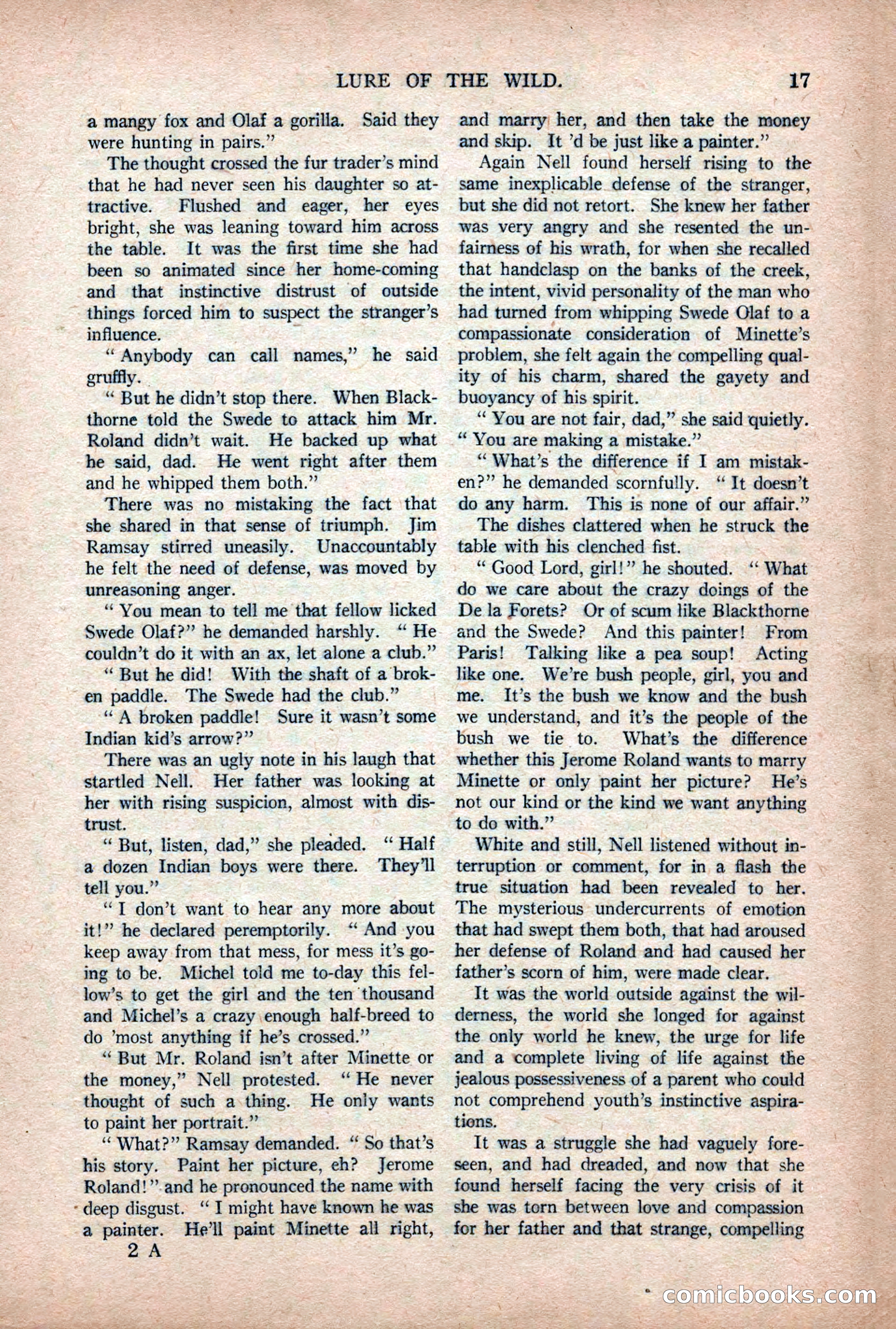 Argosy All-Story Weekly — "Lure of the Wild" — page 29 of 174