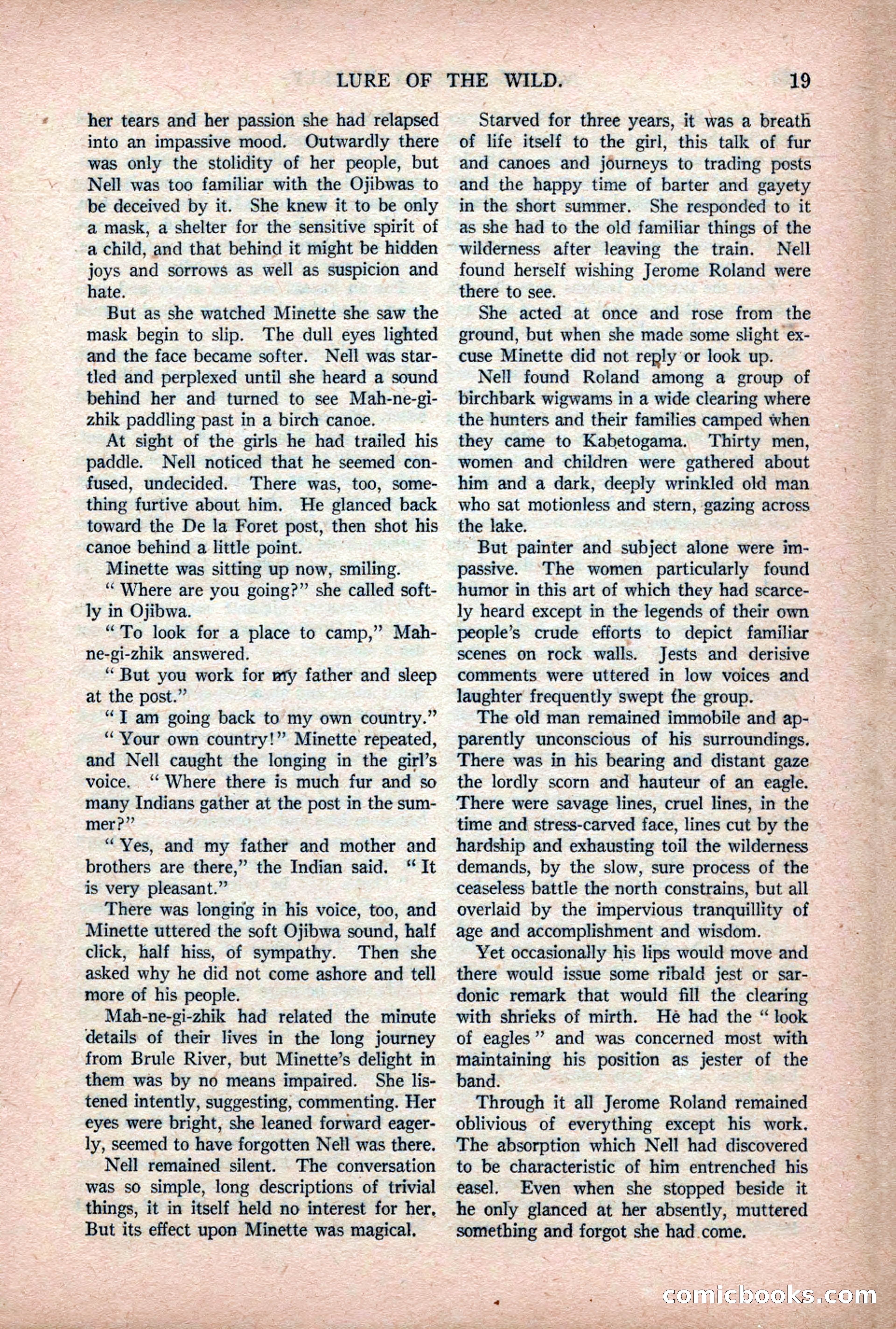 Argosy All-Story Weekly — "Lure of the Wild" — page 31 of 174