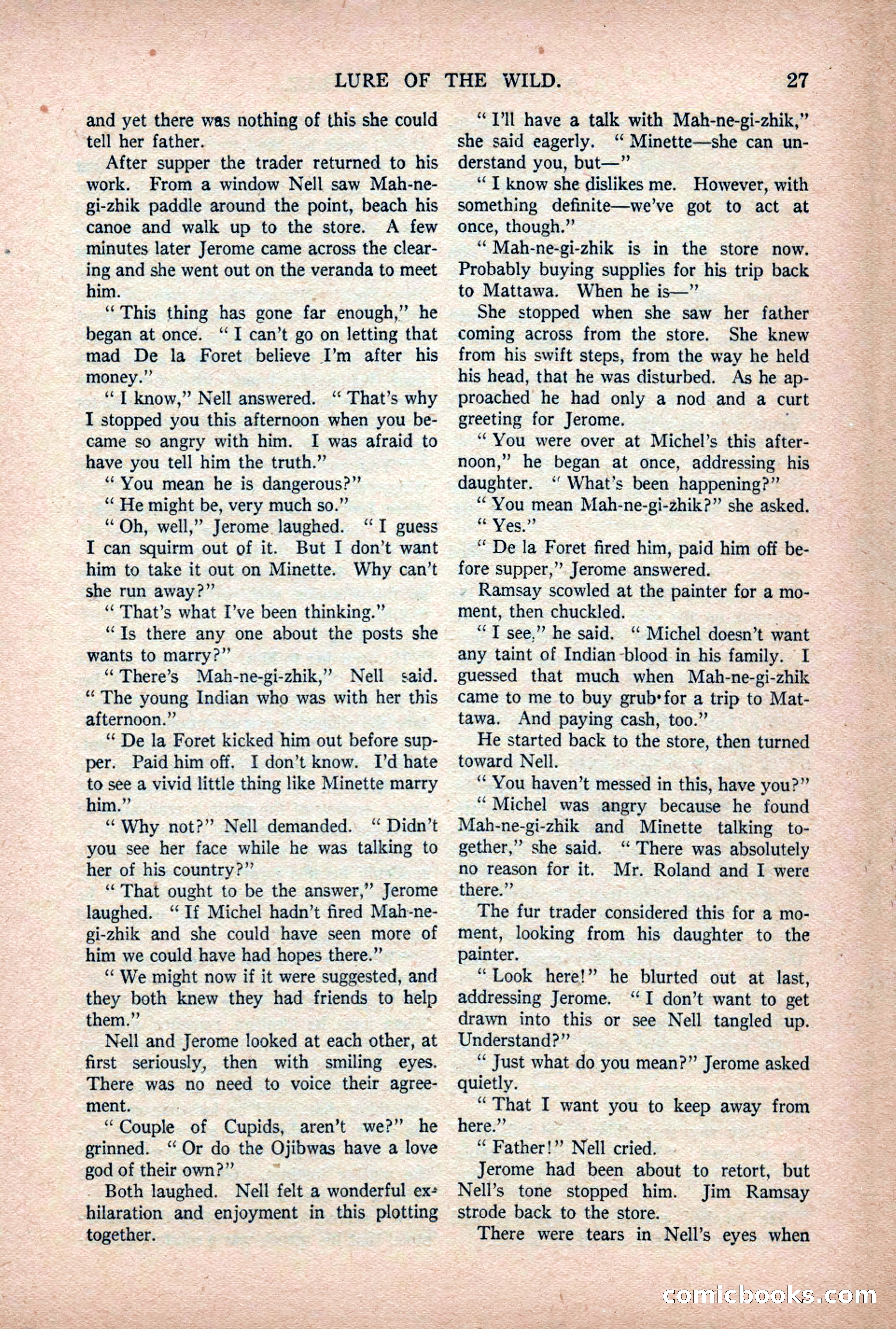 Argosy All-Story Weekly — "Lure of the Wild" — page 39 of 174