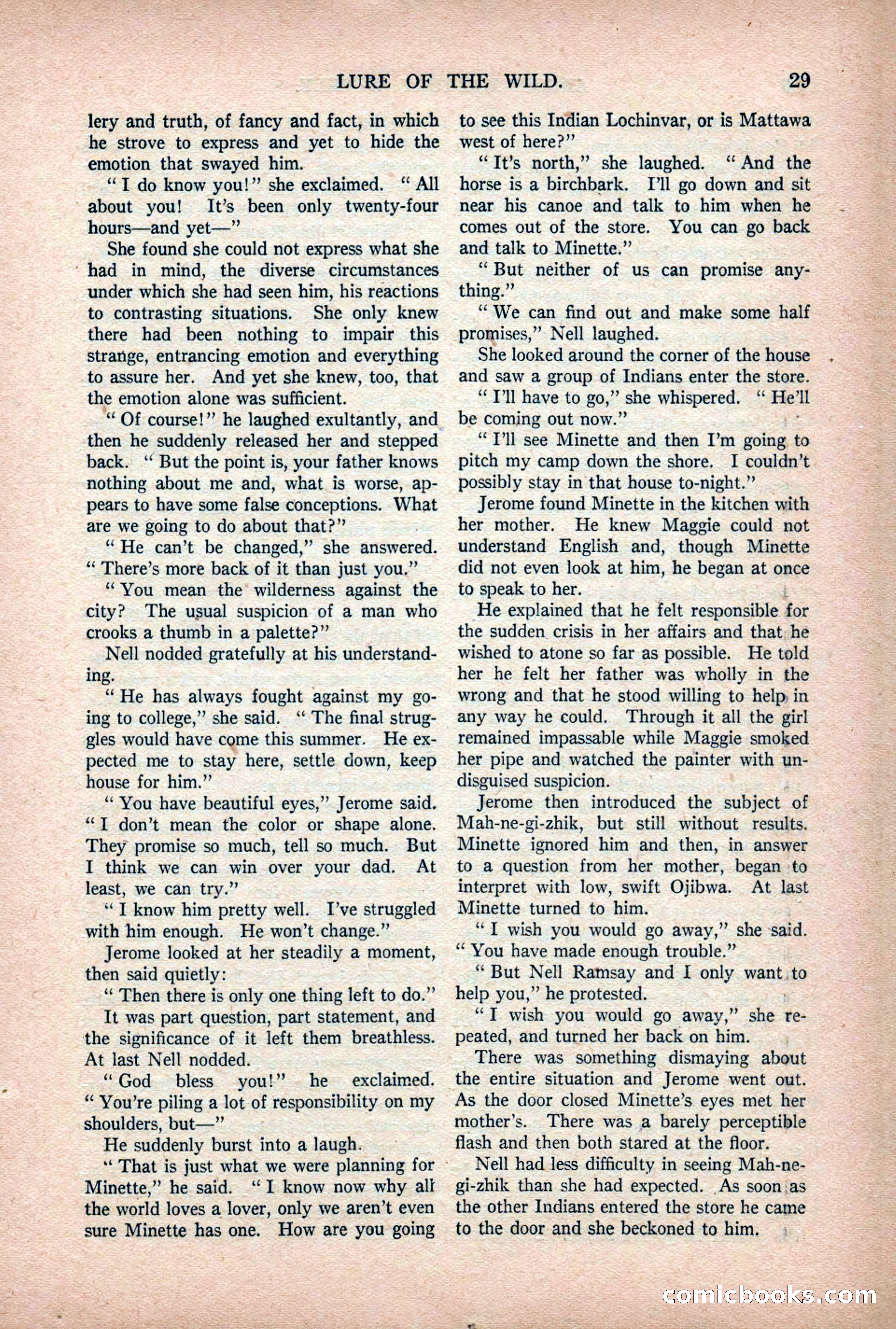Argosy All-Story Weekly — "Lure of the Wild" — page 41 of 174