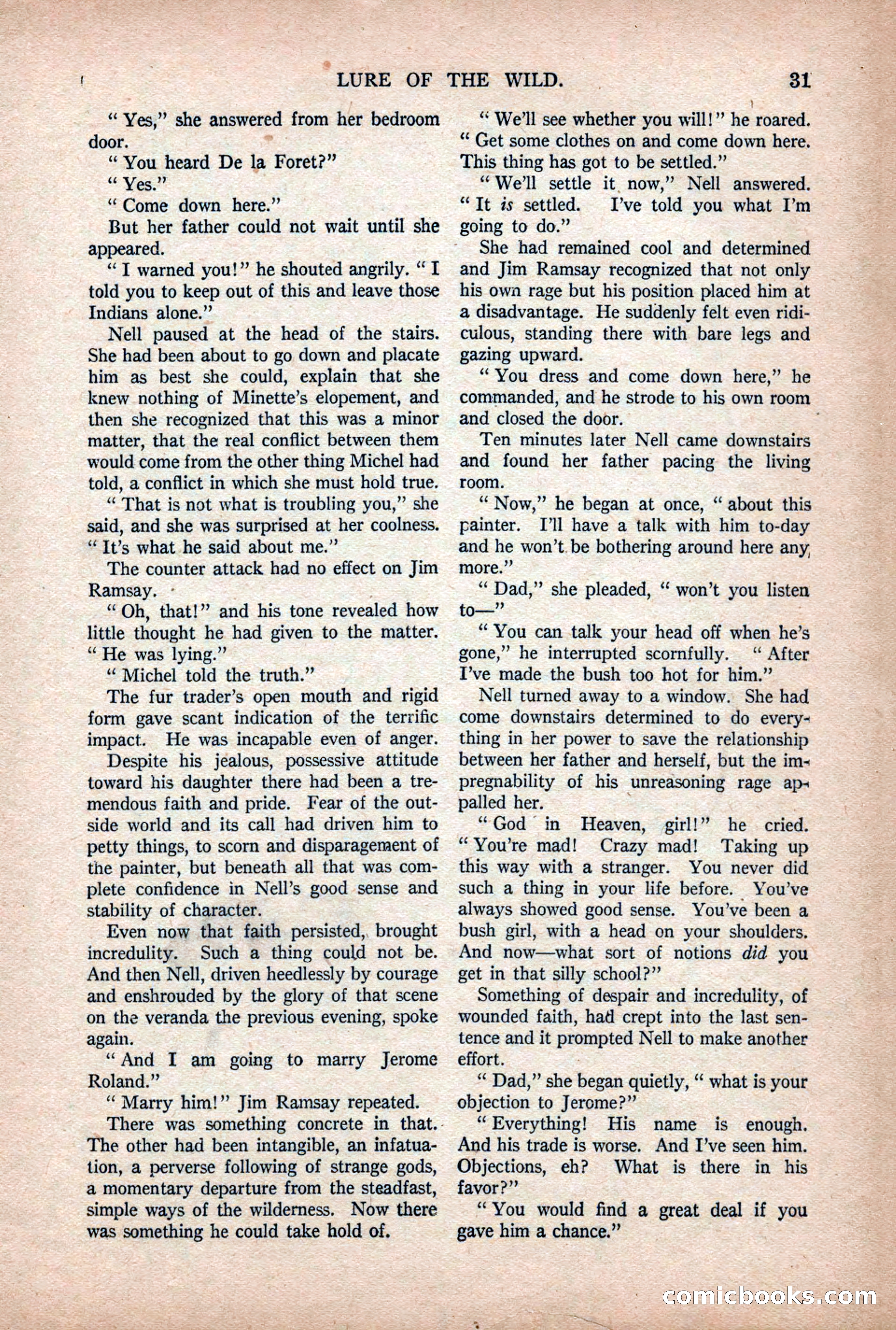 Argosy All-Story Weekly — "Lure of the Wild" — page 43 of 174