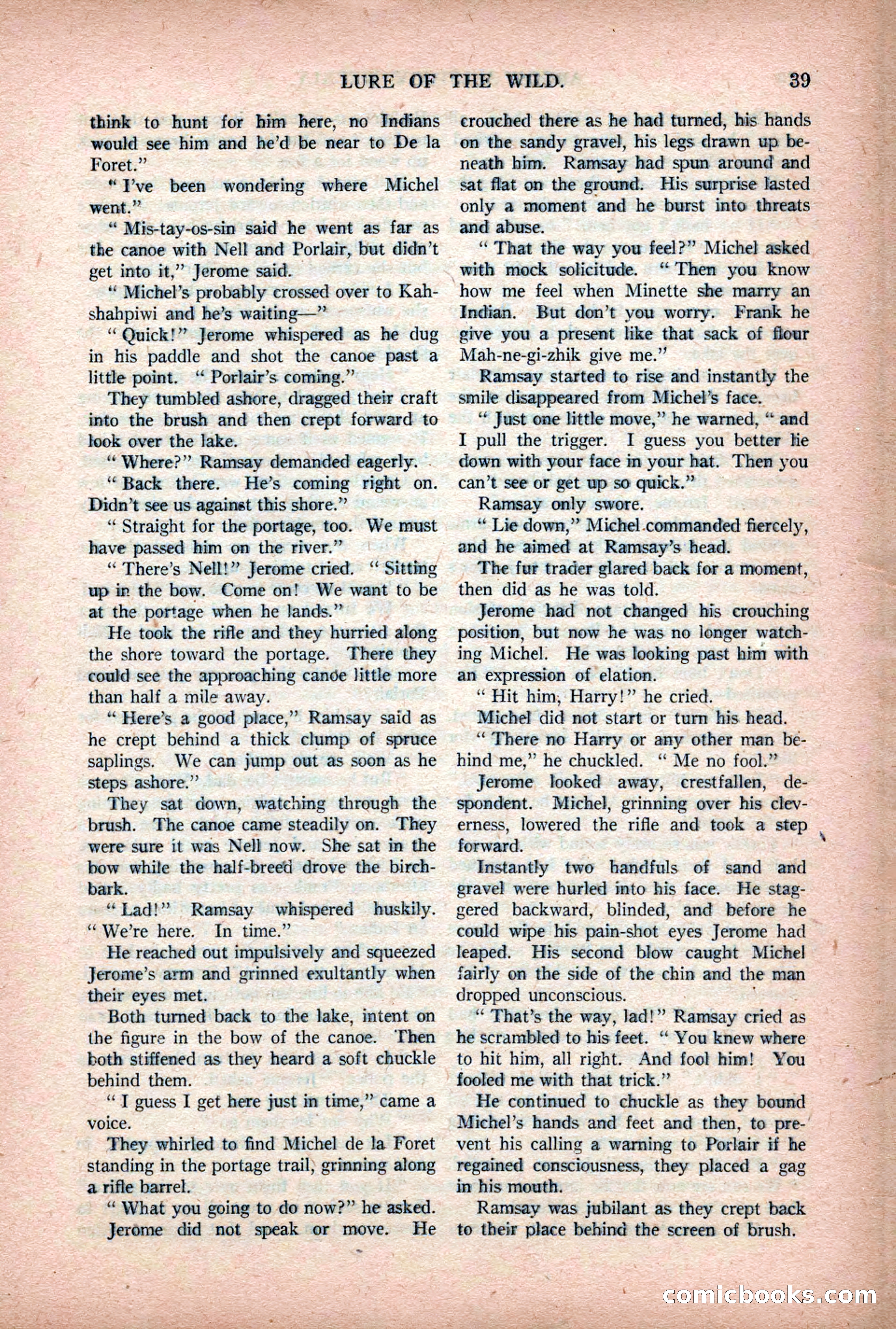 Argosy All-Story Weekly — "Lure of the Wild" — page 51 of 174