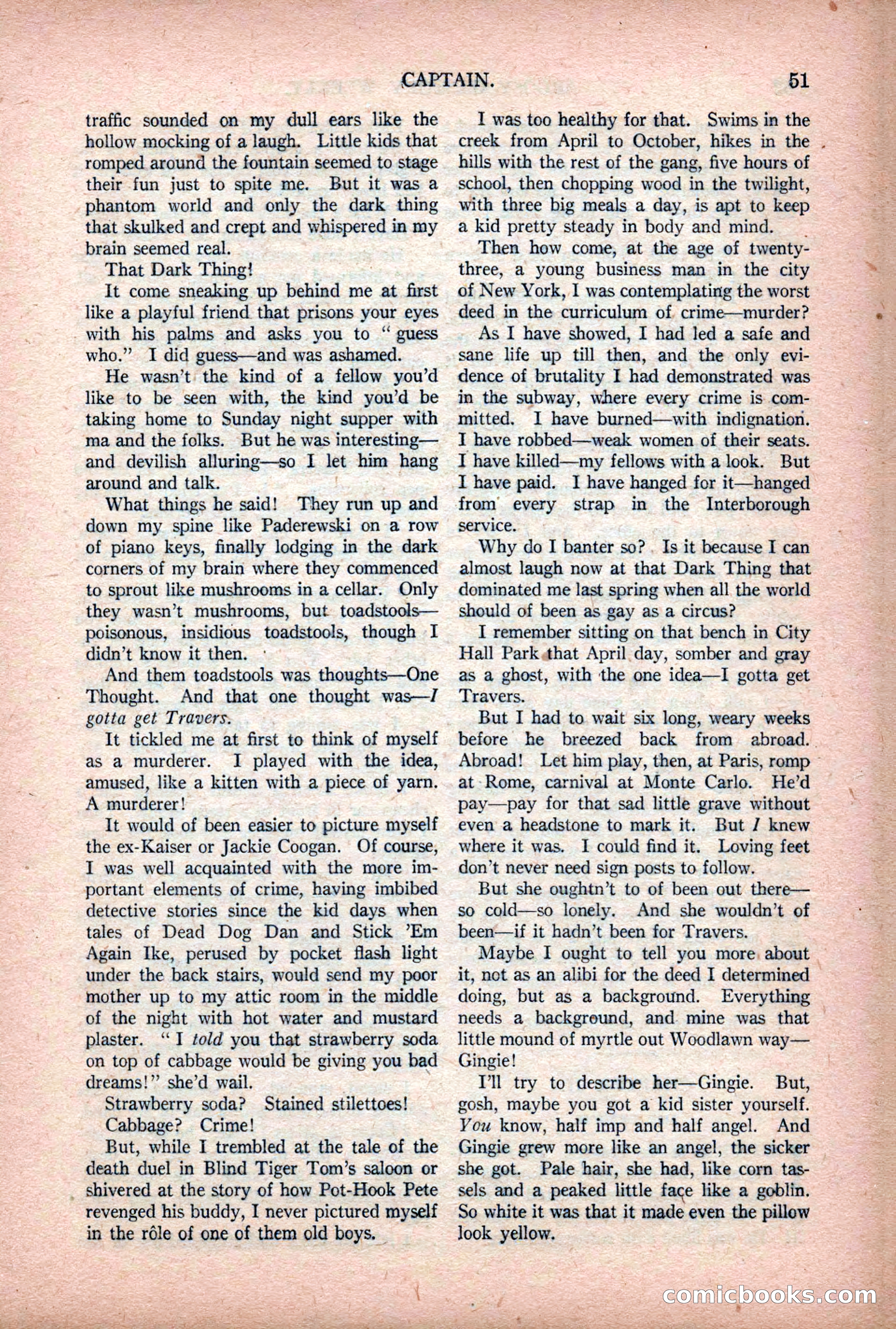 Argosy All-Story Weekly — "Lure of the Wild" — page 63 of 174