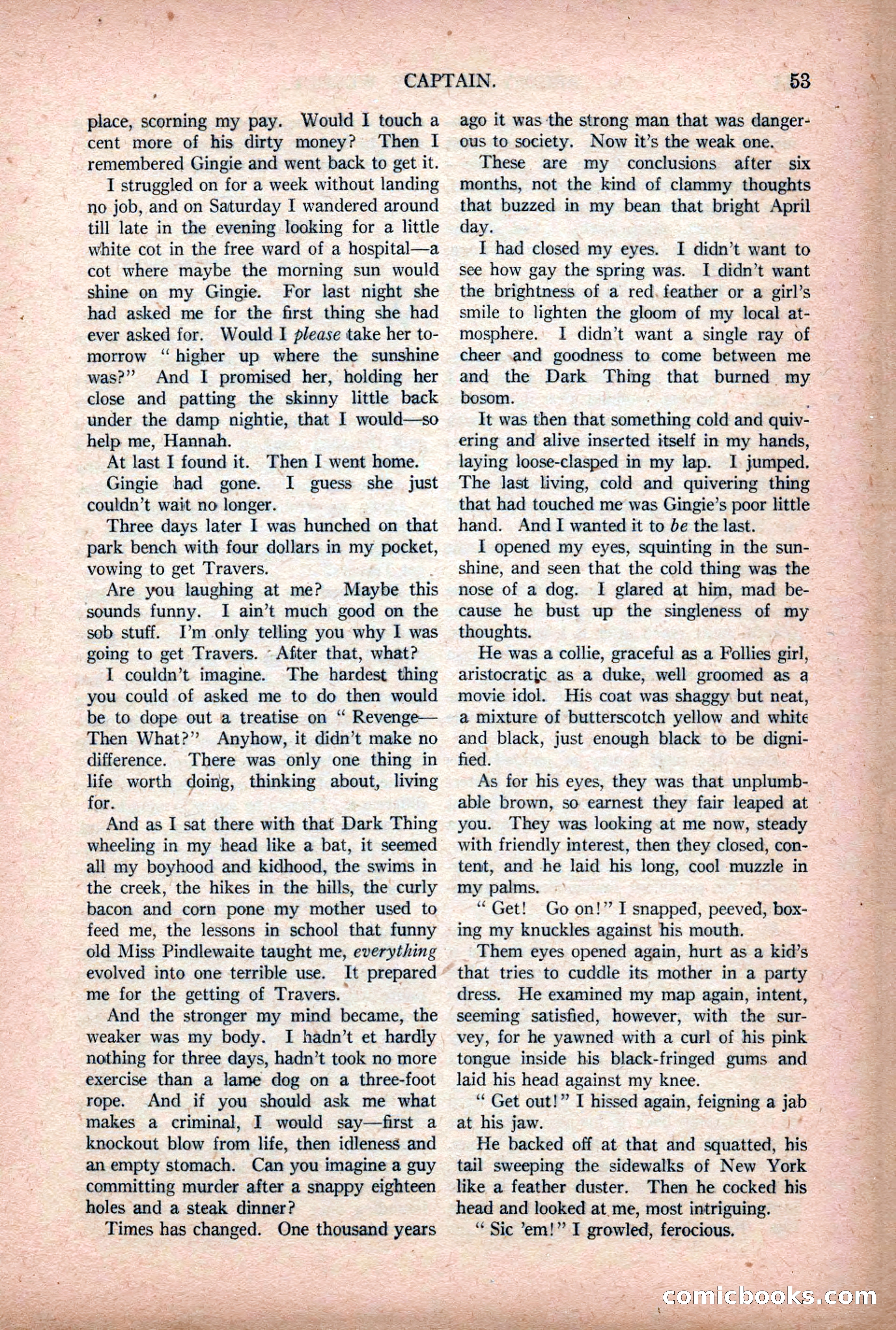 Argosy All-Story Weekly — "Lure of the Wild" — page 65 of 174