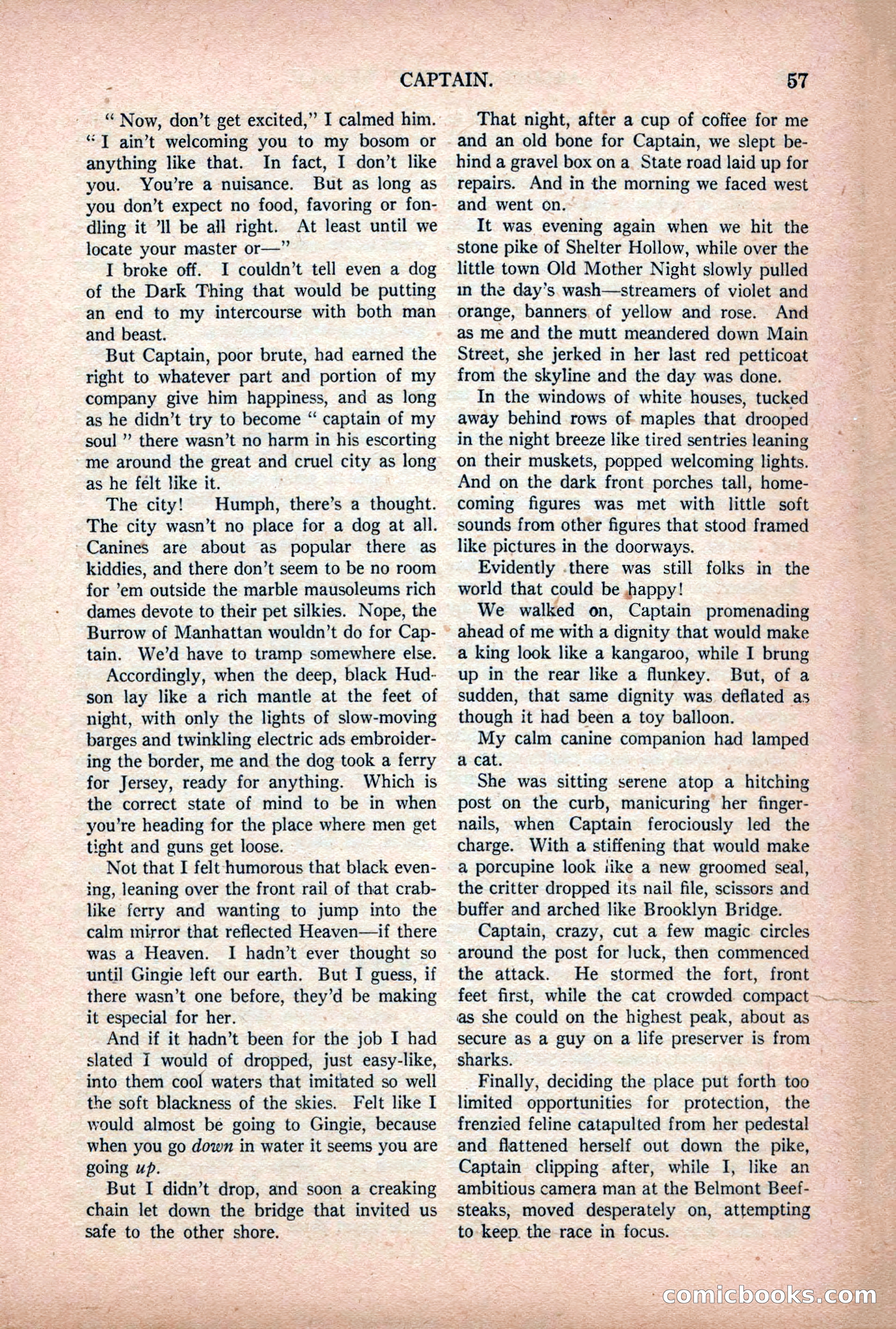 Argosy All-Story Weekly — "Lure of the Wild" — page 69 of 174