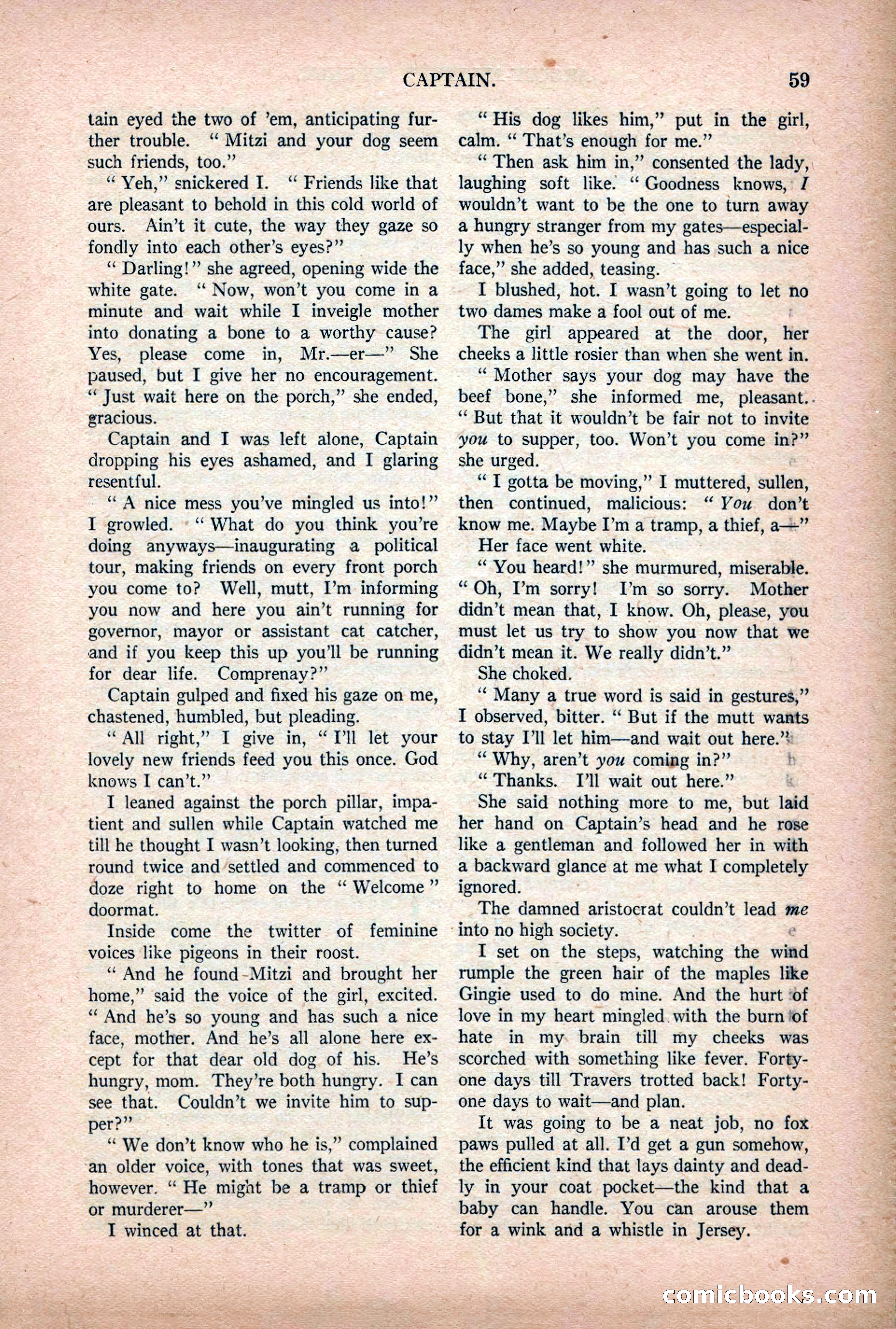 Argosy All-Story Weekly — "Lure of the Wild" — page 71 of 174