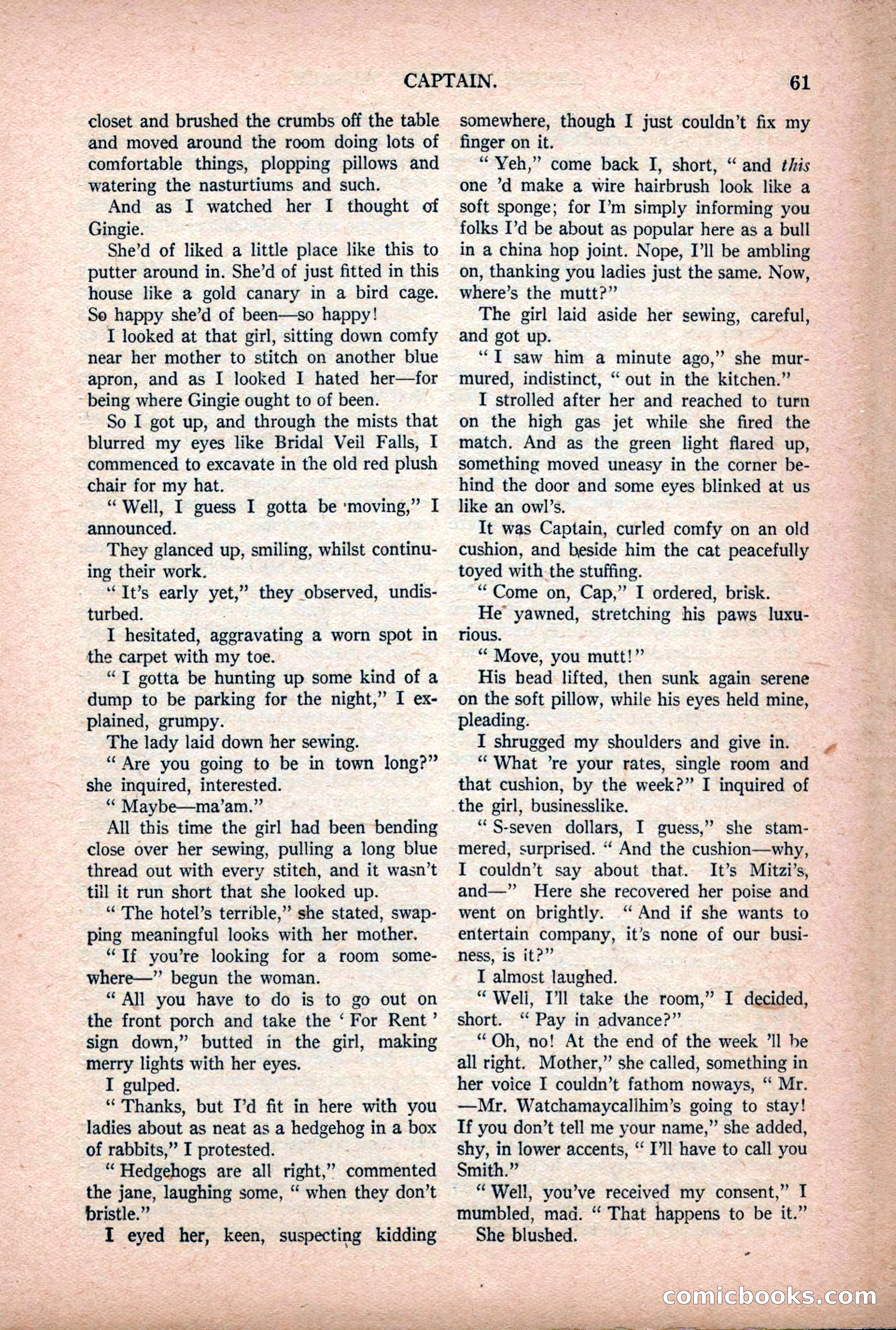 Argosy All-Story Weekly — "Lure of the Wild" — page 73 of 174